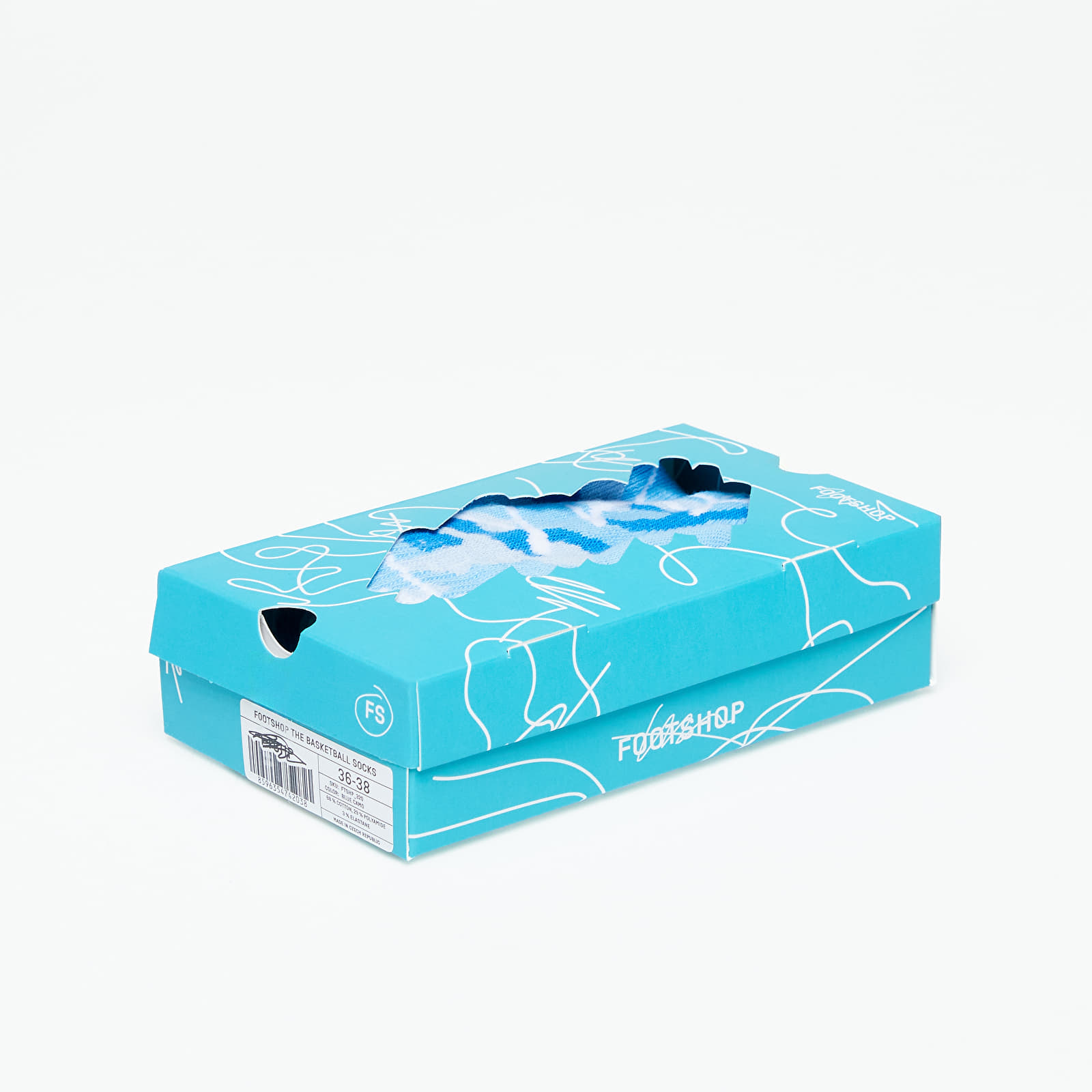 Socks Footshop The Basketball Socks Blue Camo