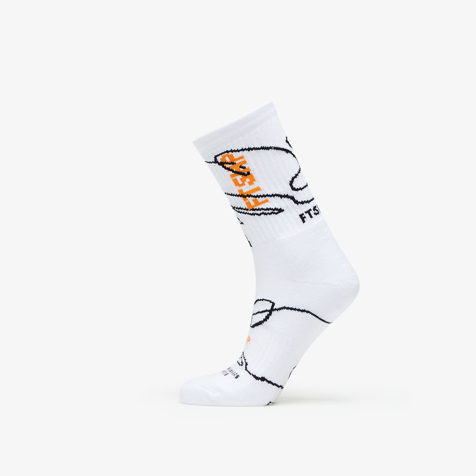 Ponožky Footshop The Skateboard Socks White/ Orange