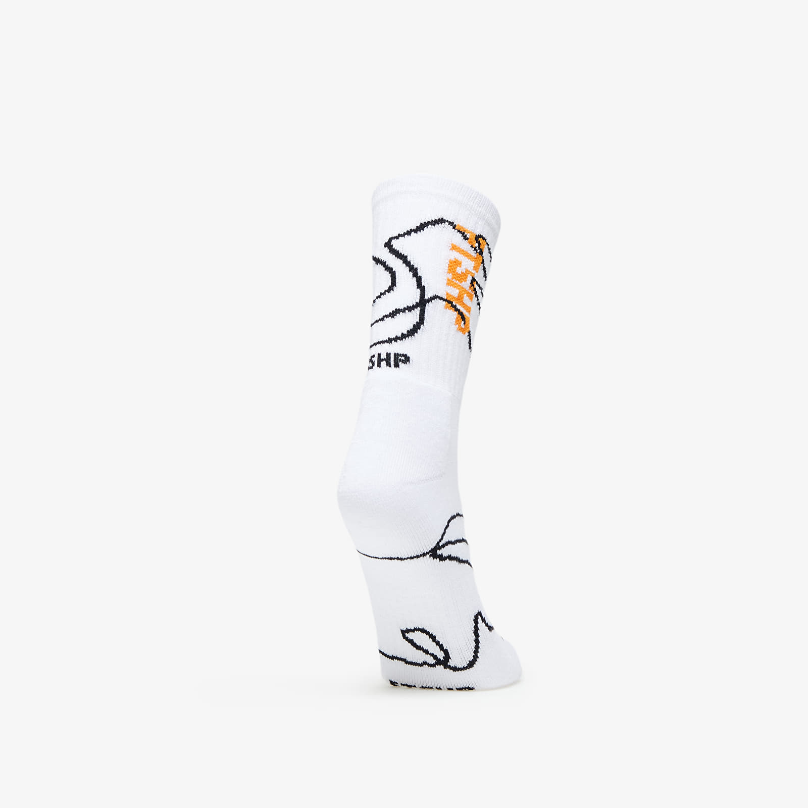 Socks Footshop The Skateboard Socks White/ Orange