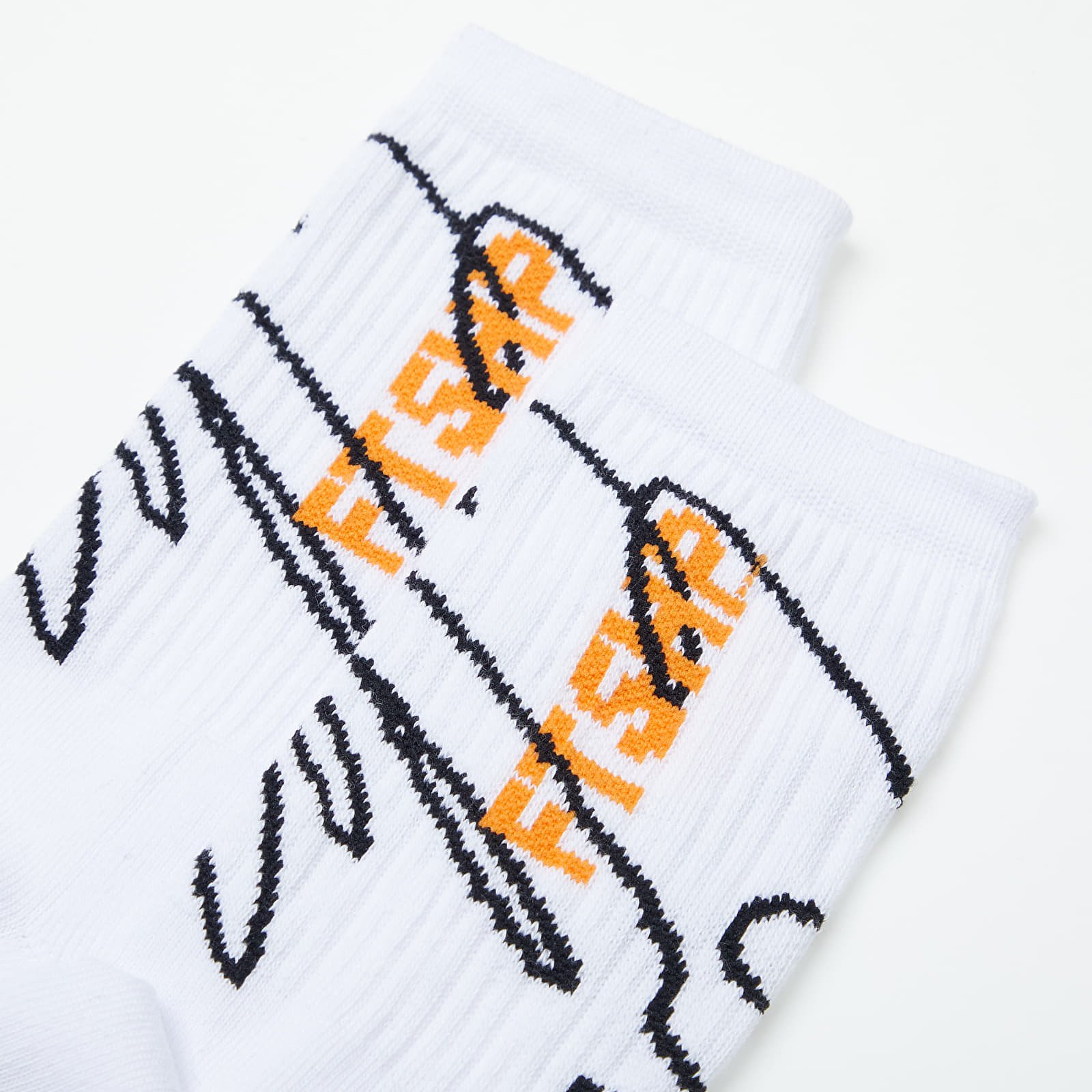 Socks Footshop The Skateboard Socks White/ Orange