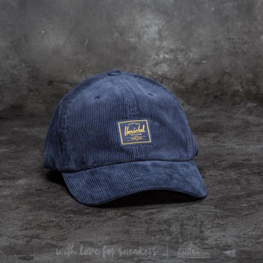 Corduroy Cap Herschel Corduroy Baseball Cap Blue - Main Image