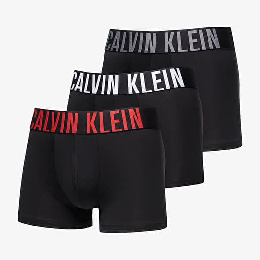 Calvin Klein Intense Power Trunk 3-Pack Black/ Grey/ White/ Red