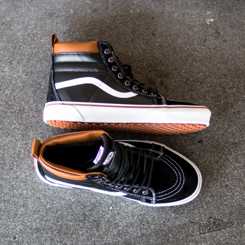 Herren Sneaker und Schuhe Vans Sk8 Hi MTE Black True White