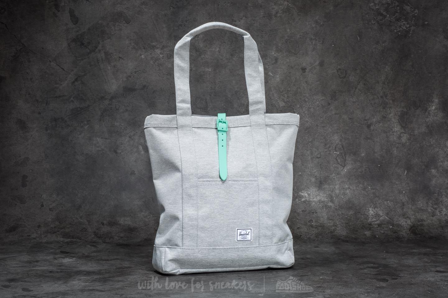 Crossbody bags Herschel Supply Co. Market Tote Light Grey Crosshatch/ Lucite Green