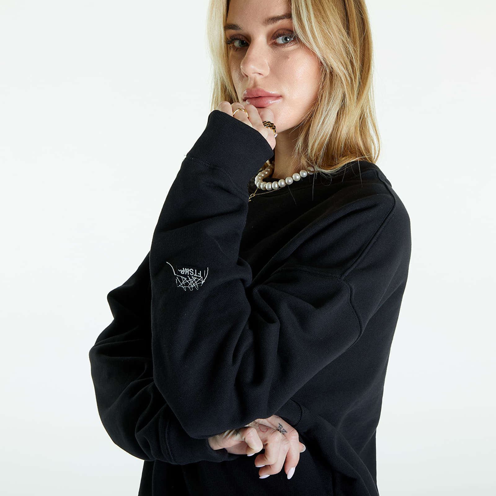 Mikiny Footshop Everyday Crewneck UNISEX Black