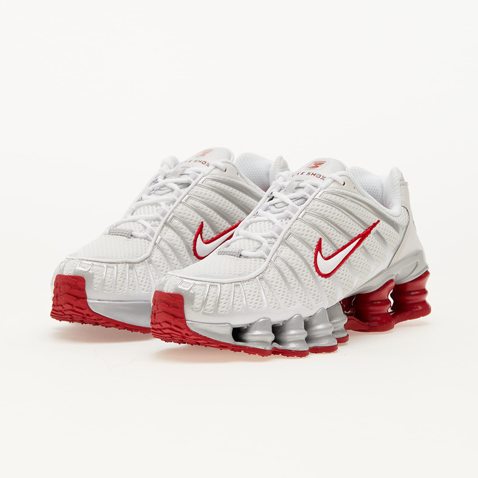 Scarpe donna Nike W Shox Tl Platinum Tint/ White-Gym Red