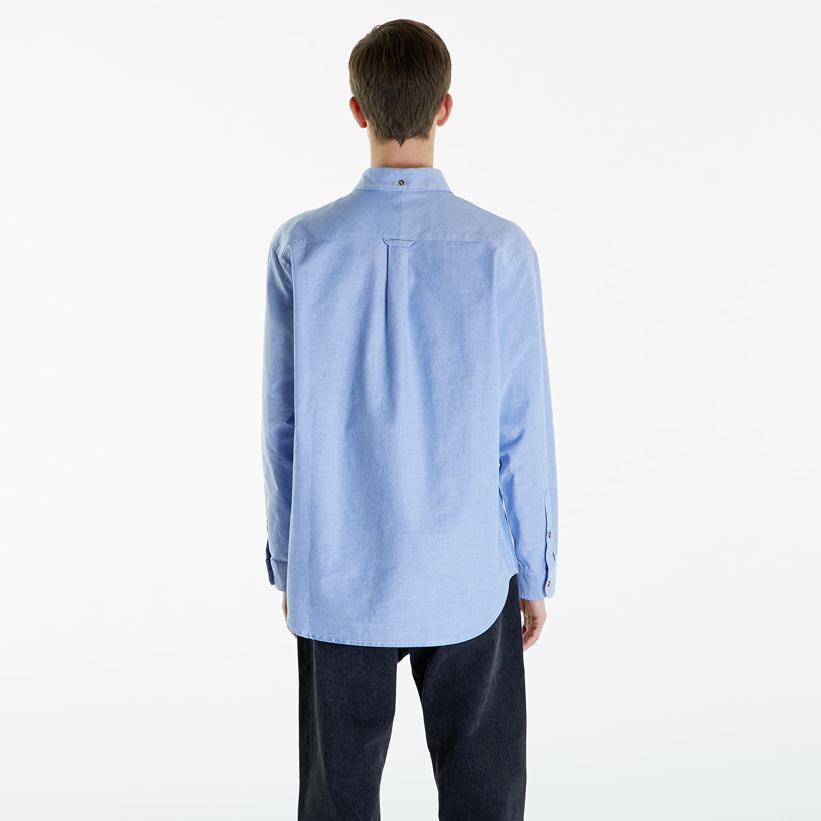 Overhemden Nike Life Oxford Buttondown Long Sleeve Shirt White/ Game Royal/ Football Grey