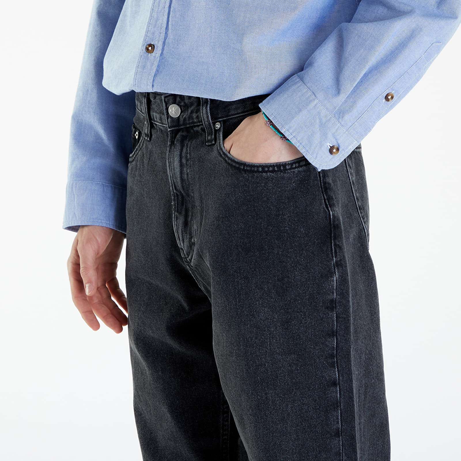 Jeans Calvin Klein Jeans Regular Taper Jeans Black Denim