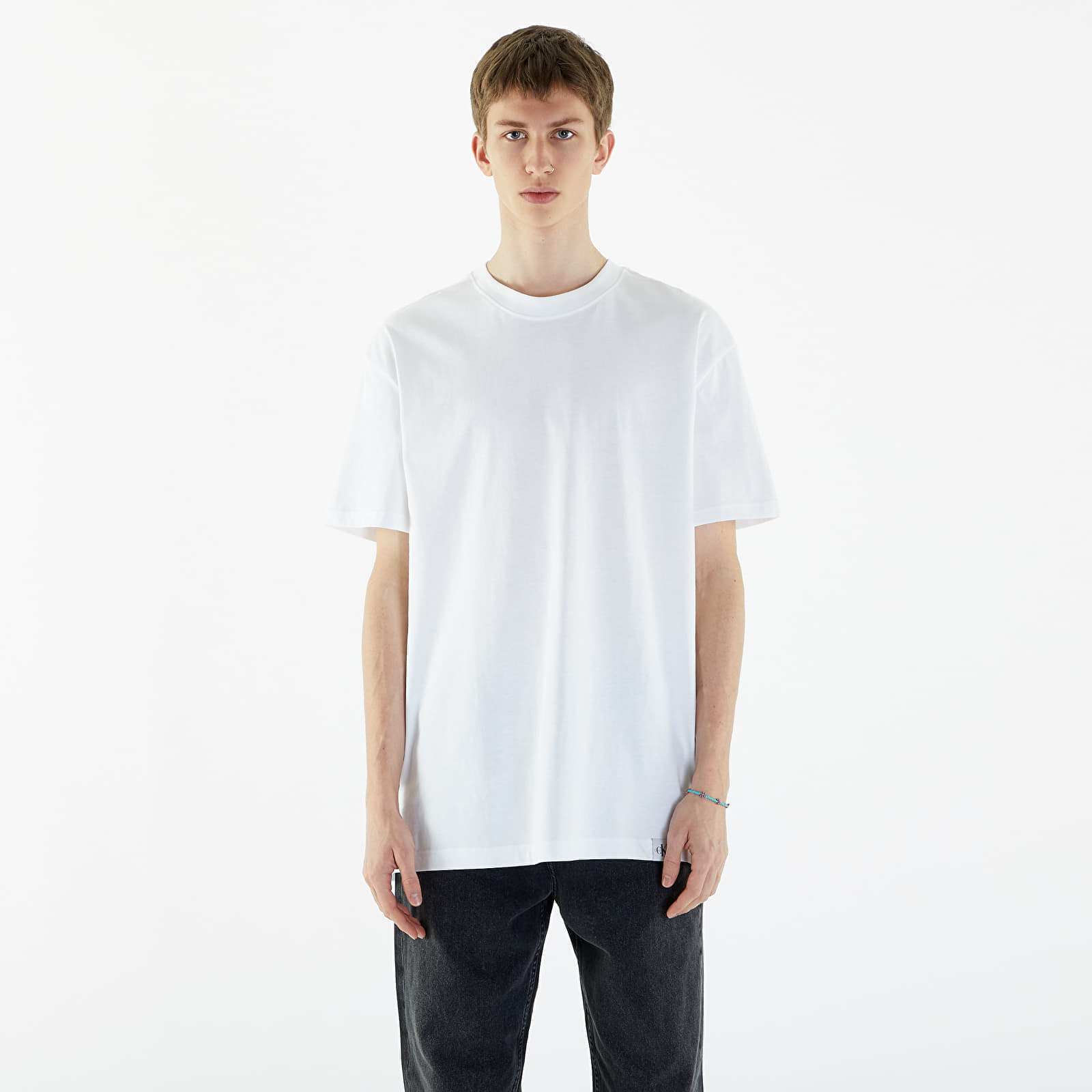Тениски Calvin Klein Jeans Long Relaxed Cotton T-Shirt Bright White