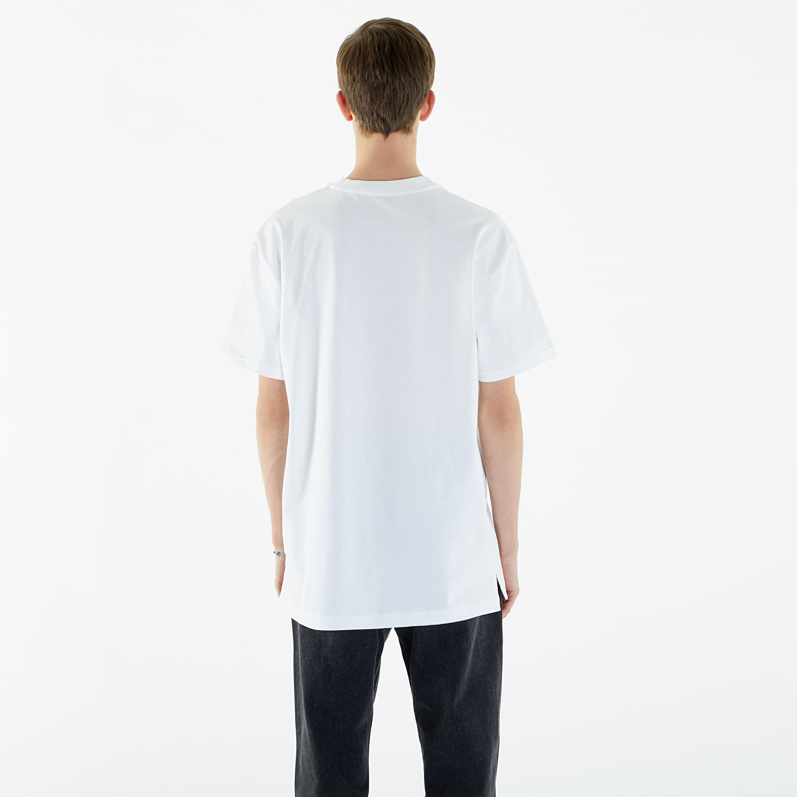T-paidat Calvin Klein Jeans Long Relaxed Cotton T-Shirt Bright White
