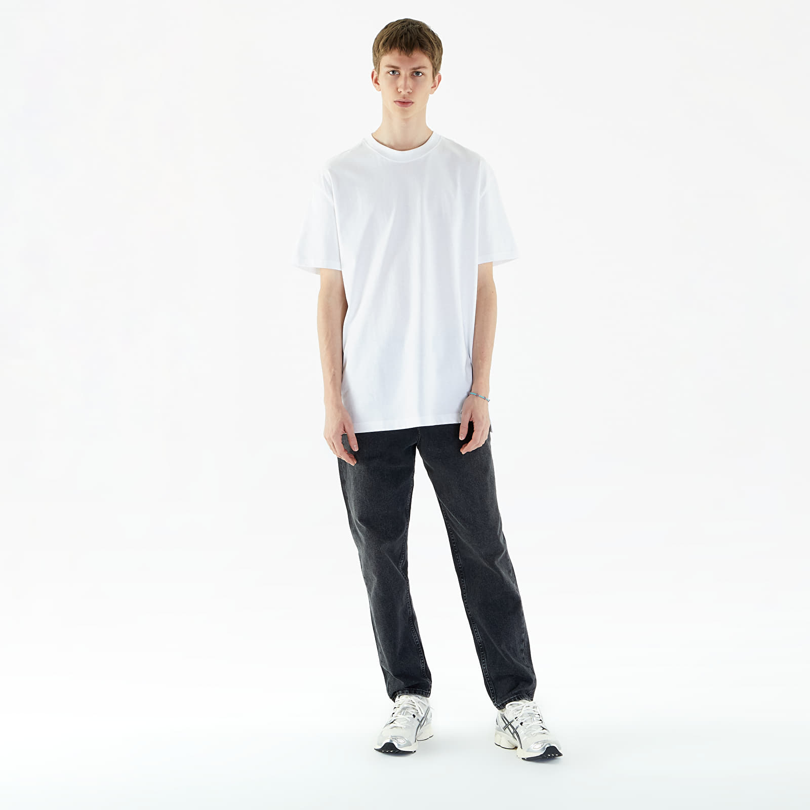 T-paidat Calvin Klein Jeans Long Relaxed Cotton T-Shirt Bright White