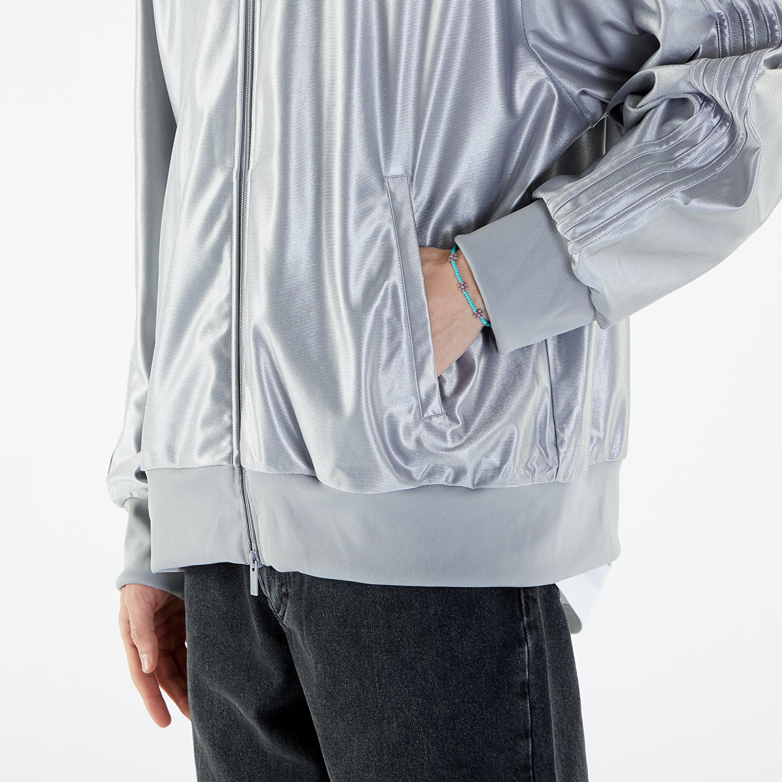 Bluzy adidas Firebird Sport Jacket Light Onix