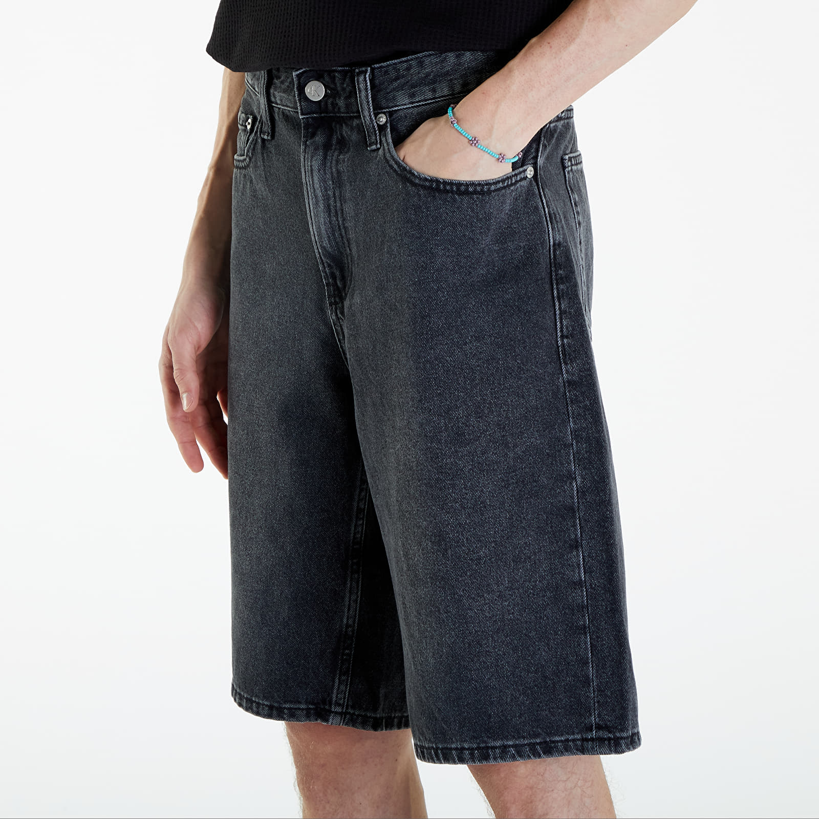 Kratke hlače Calvin Klein Jeans 90'S Loose Shorts Denim Black