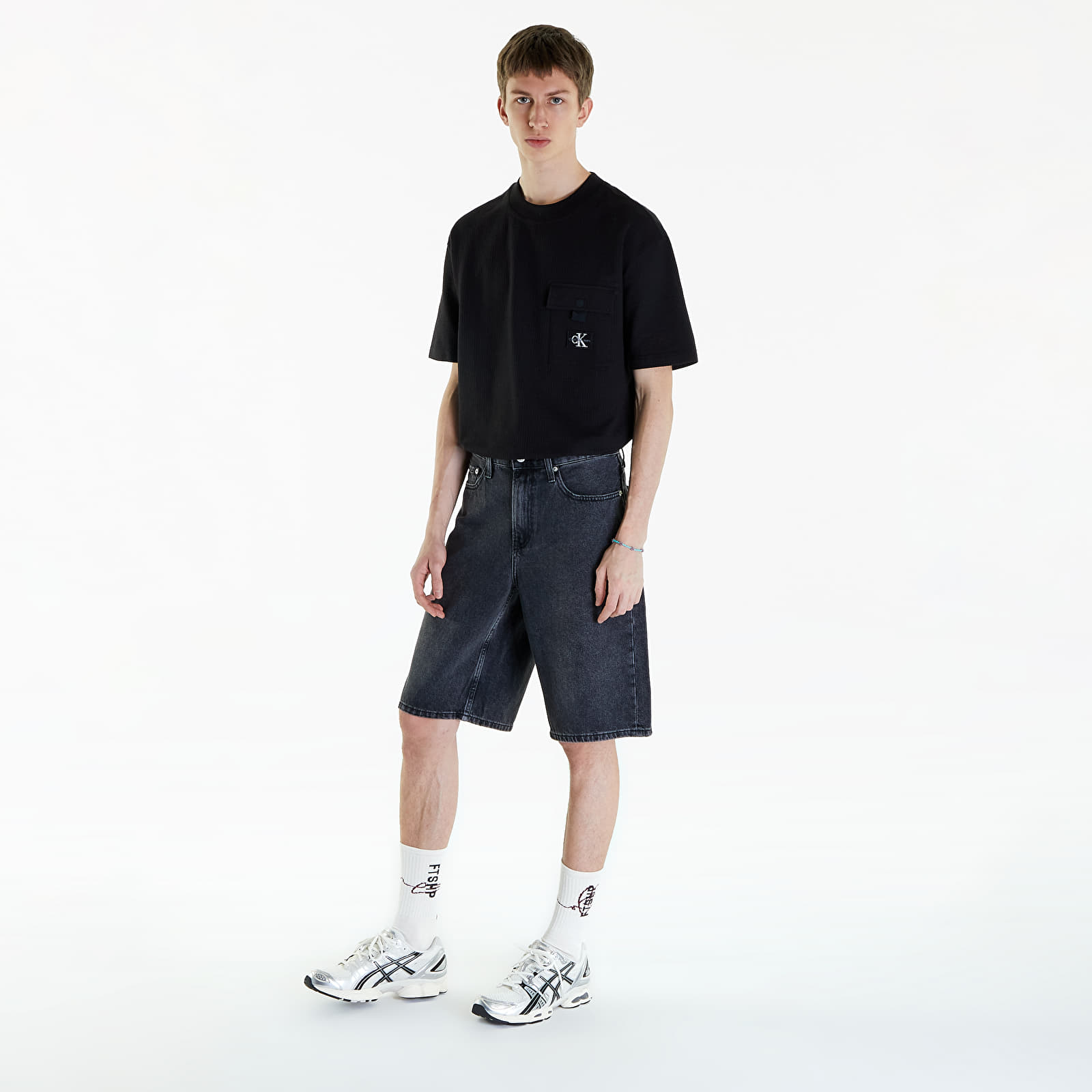 Kratke hlače Calvin Klein Jeans 90'S Loose Shorts Denim Black
