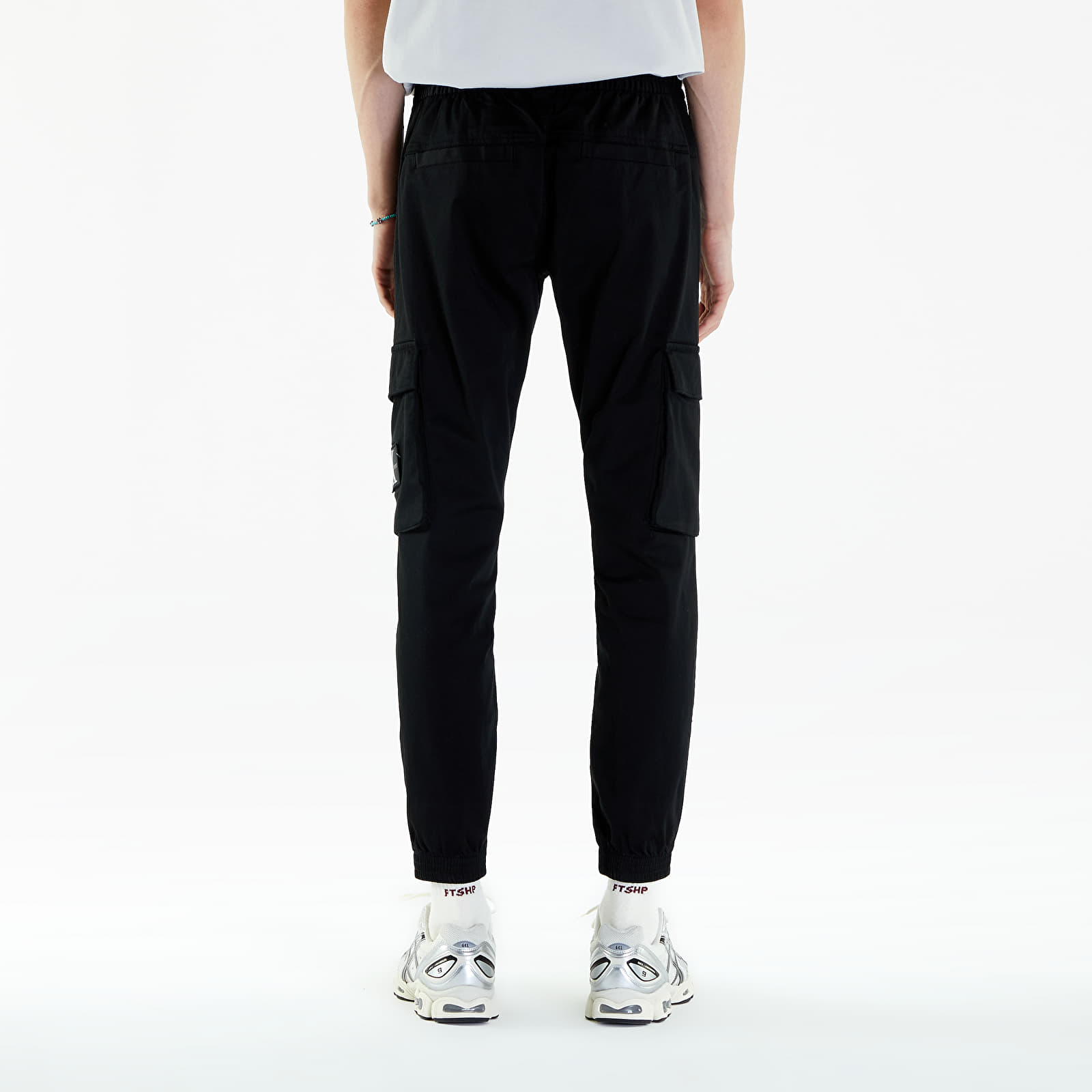 Nadrágok Calvin Klein Jeans Skinny Washed Cargo CK Black