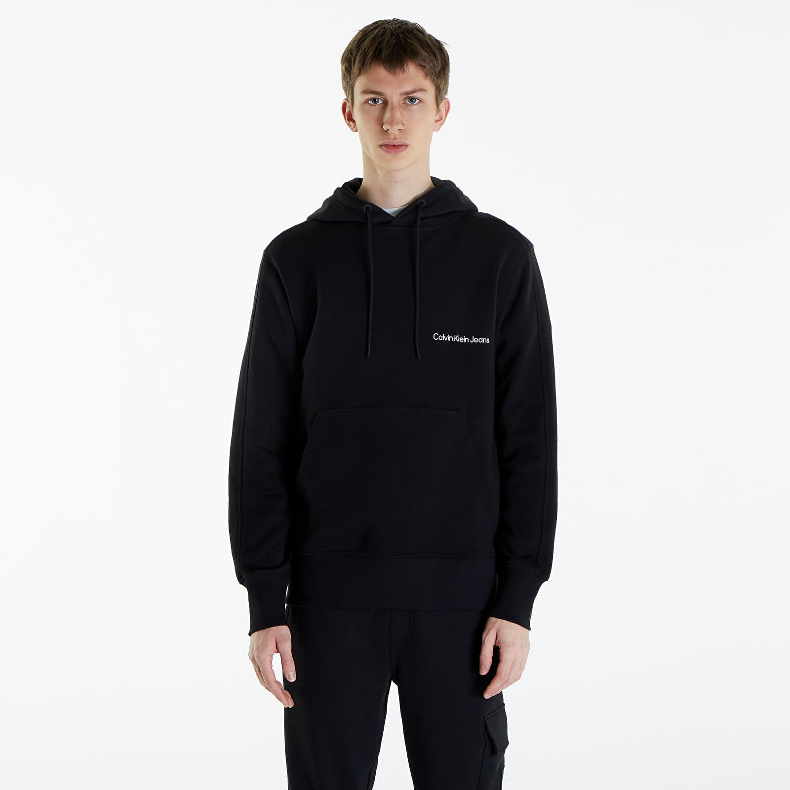 Calvin Klein - jeans institutional hoodie ck black