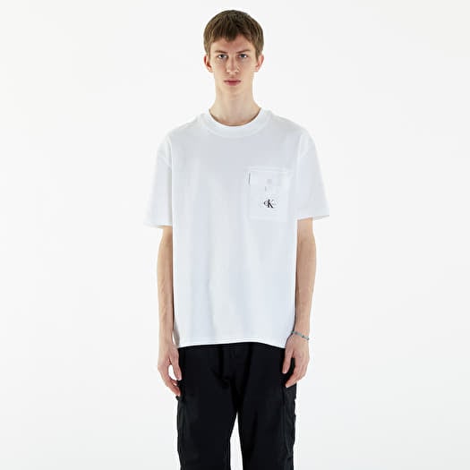 Tričko Calvin Klein Jeans Texture Pocket Short Sleeve T-Shirt Bright White