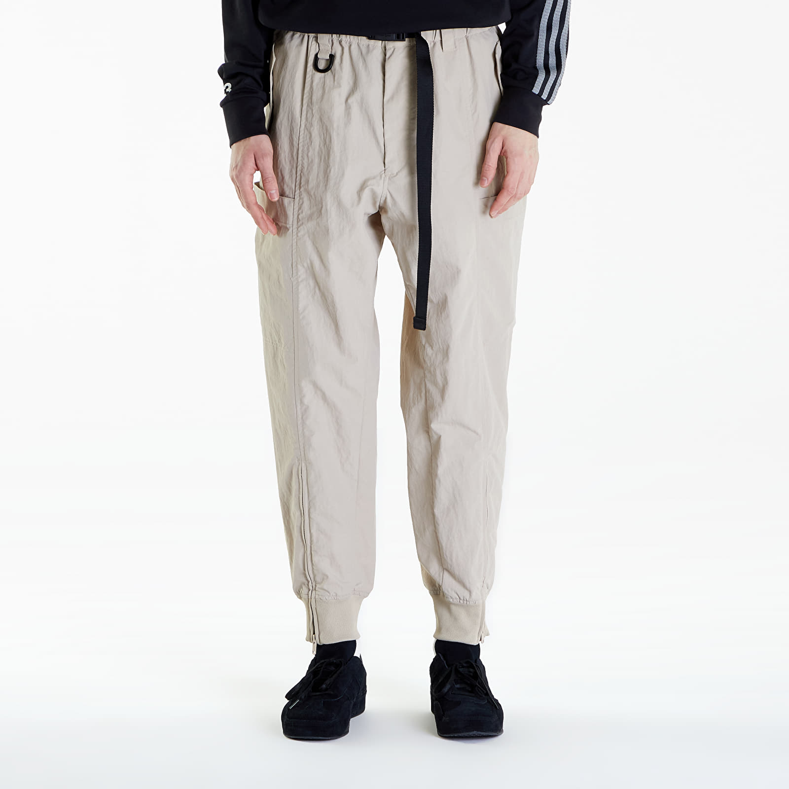 Pants and jeans Y-3 Crinkle Nylon Cuffed Pants Clay Brown