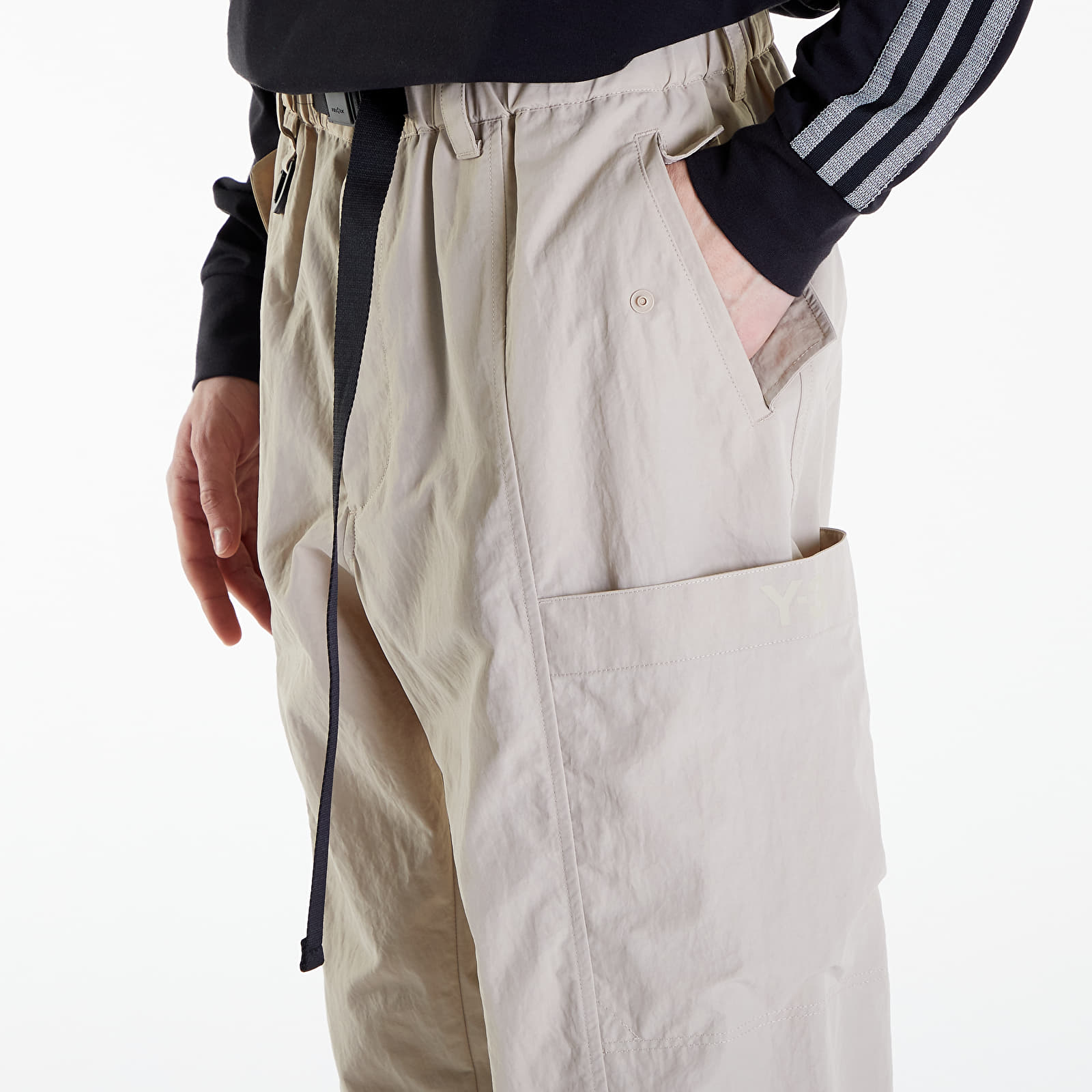 Hosen und Jeans Y-3 Crinkle Nylon Cuffed Pants Clay Brown