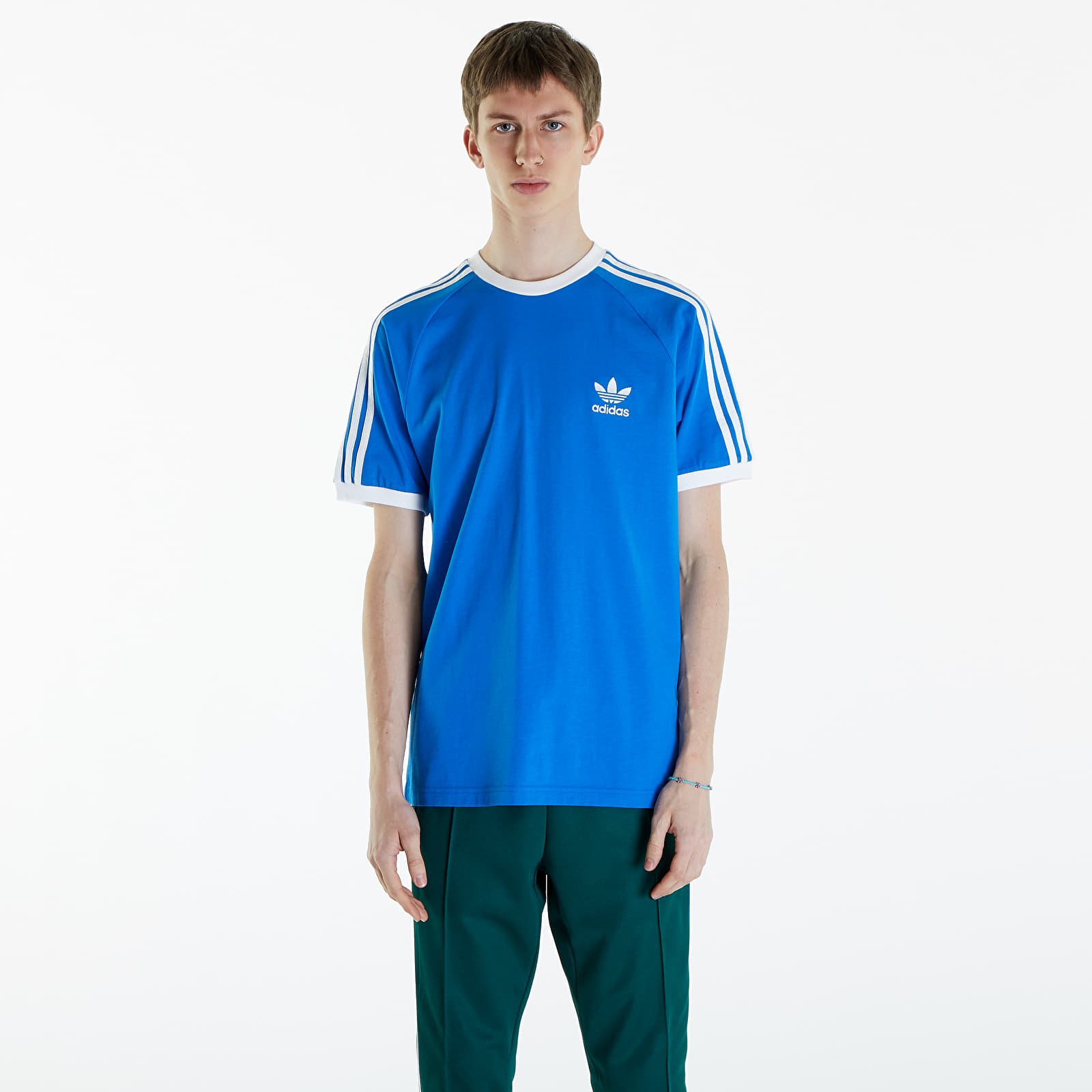 Magliette adidas 3 Stripes Tee Blue Bird Footshop