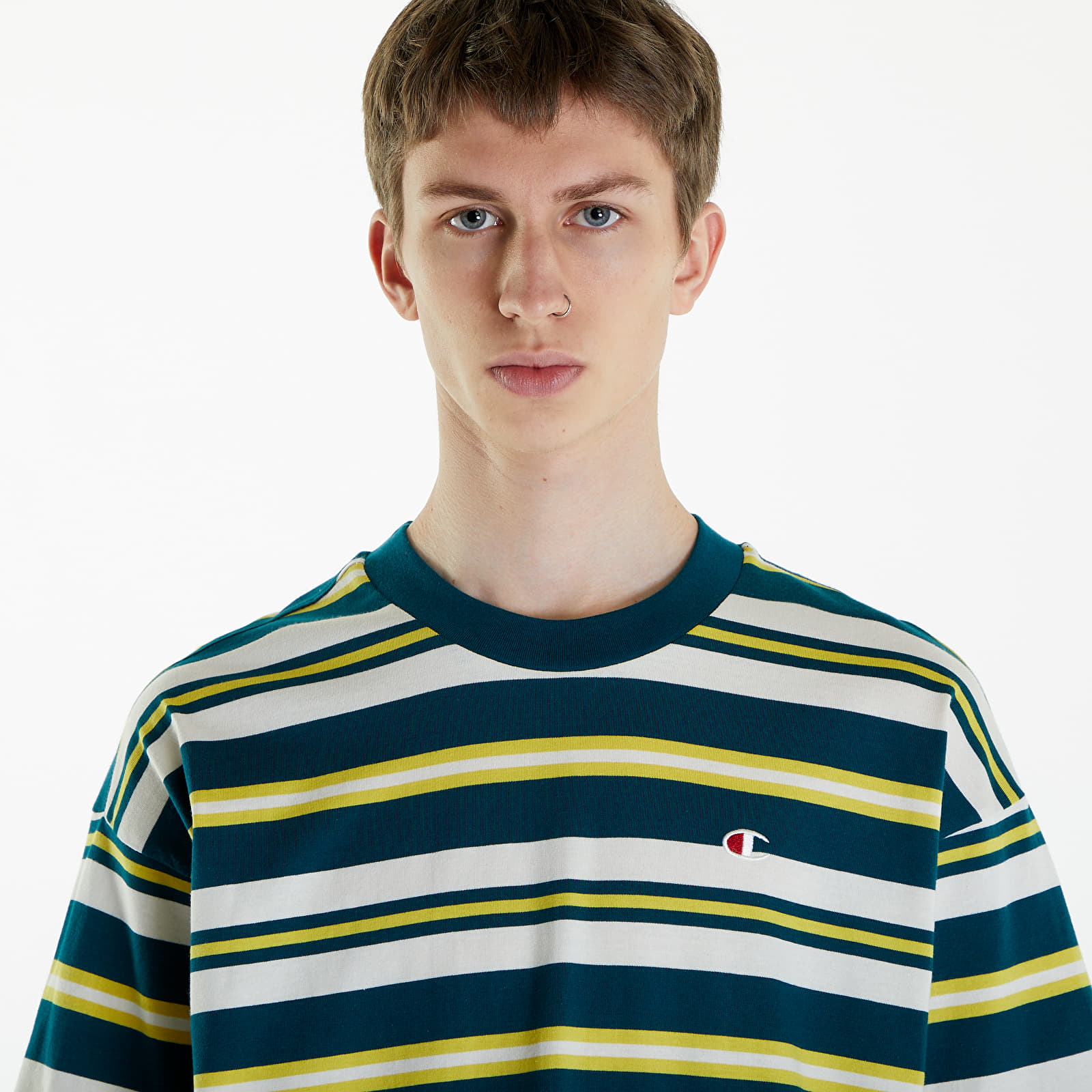 Koszulki Champion Crewneck T-Shirt Tel/ Wgy/ Pss