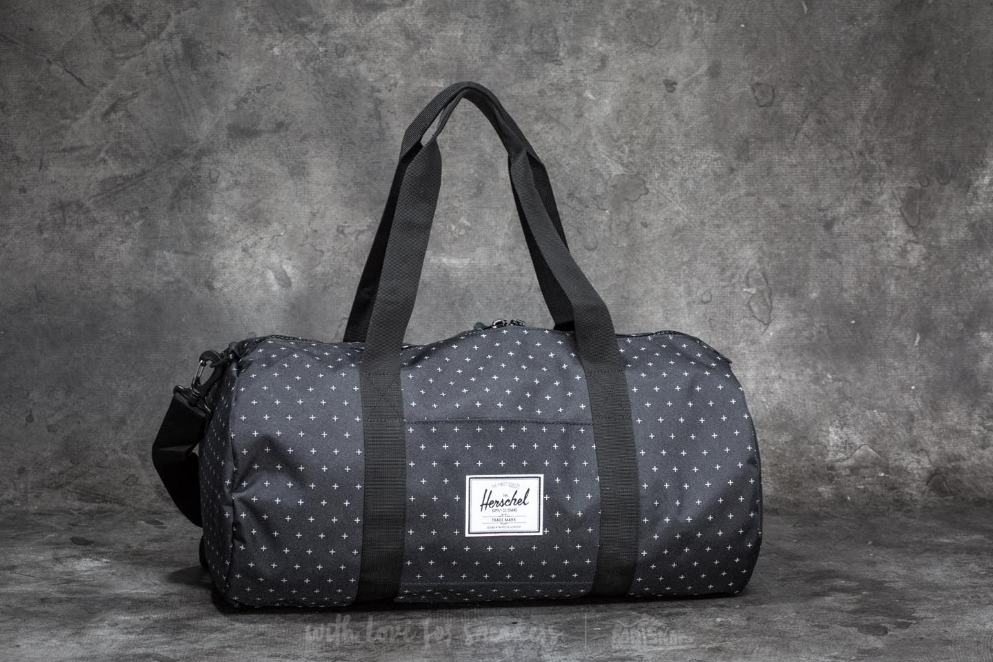 Crossbody bags Herschel Supply Co. Sutton Mid-Volume Duffle Bag Black Gridlock