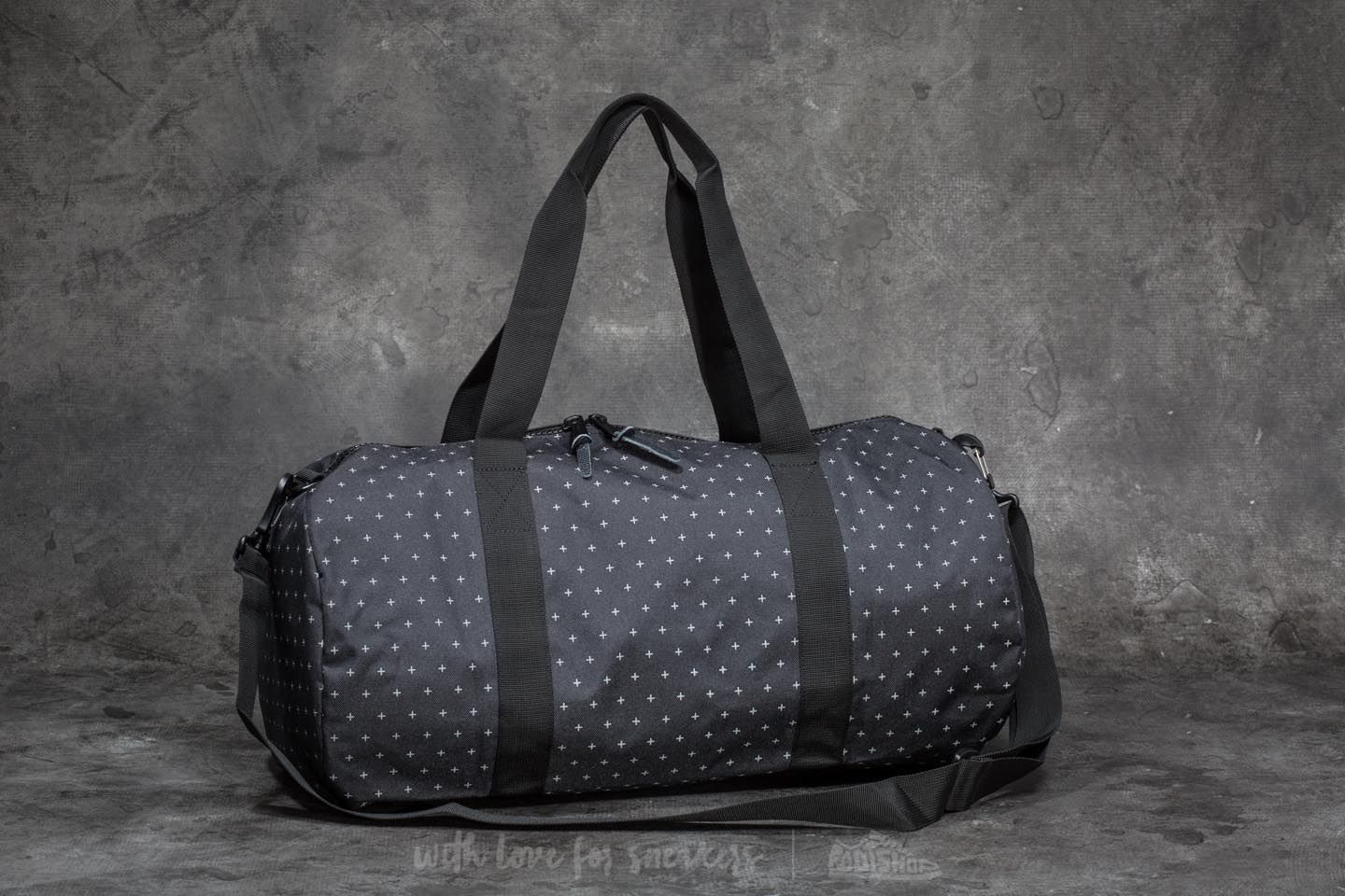 Crossbody bags Herschel Supply Co. Sutton Mid-Volume Duffle Bag Black Gridlock