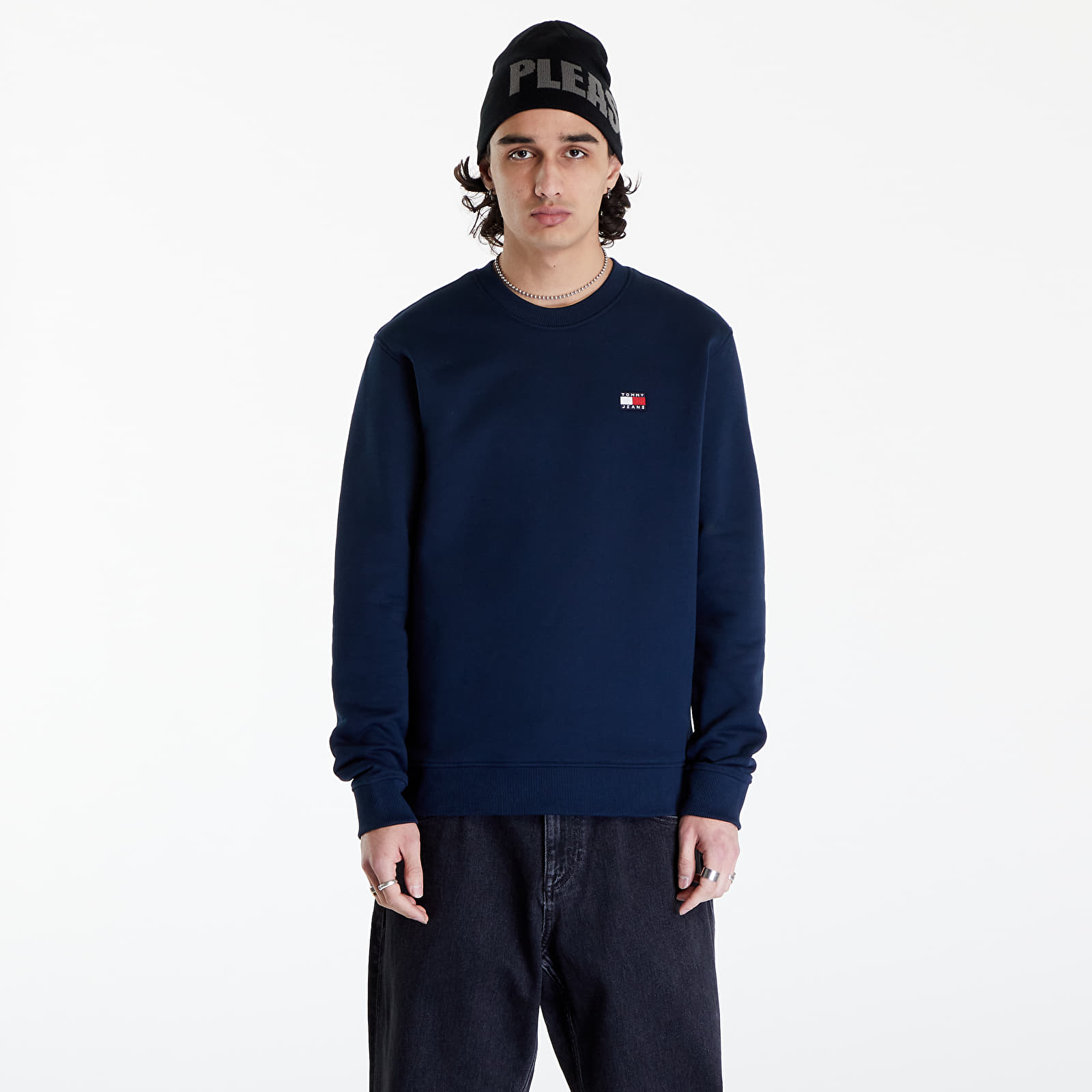 Bluzy Tommy Jeans Regular Badge Crewneck Dark Night Navy