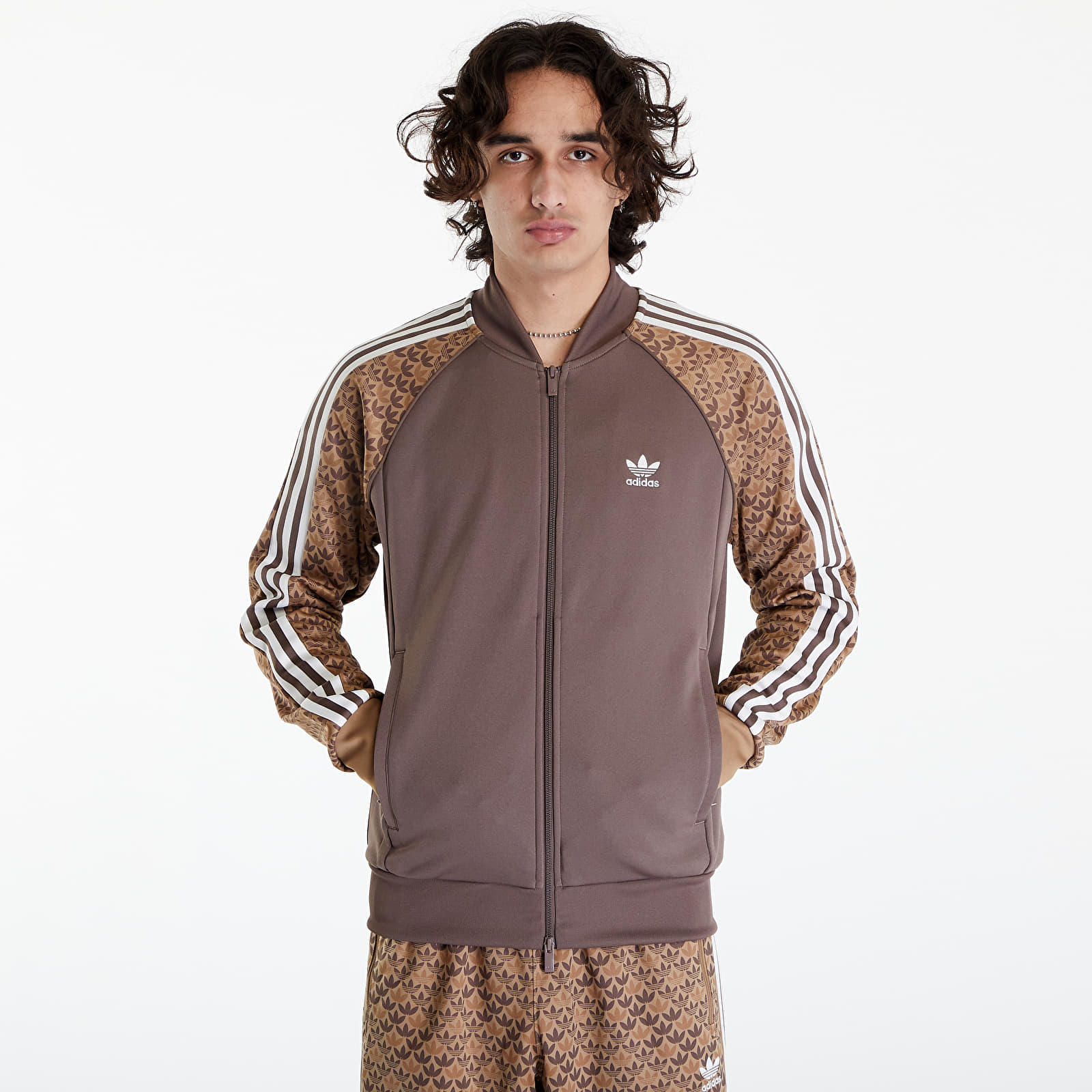 Adidas Men's Mono Crew Sweat in Earth Strata, Size Large , END