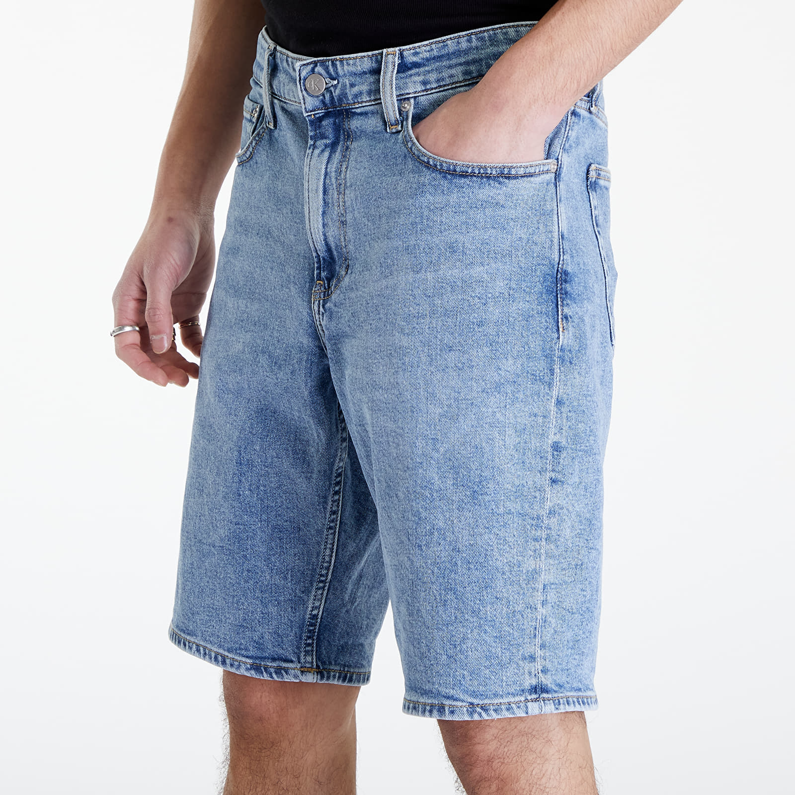 Pantaloni scurți Calvin Klein Jeans Regular Short Denim Light