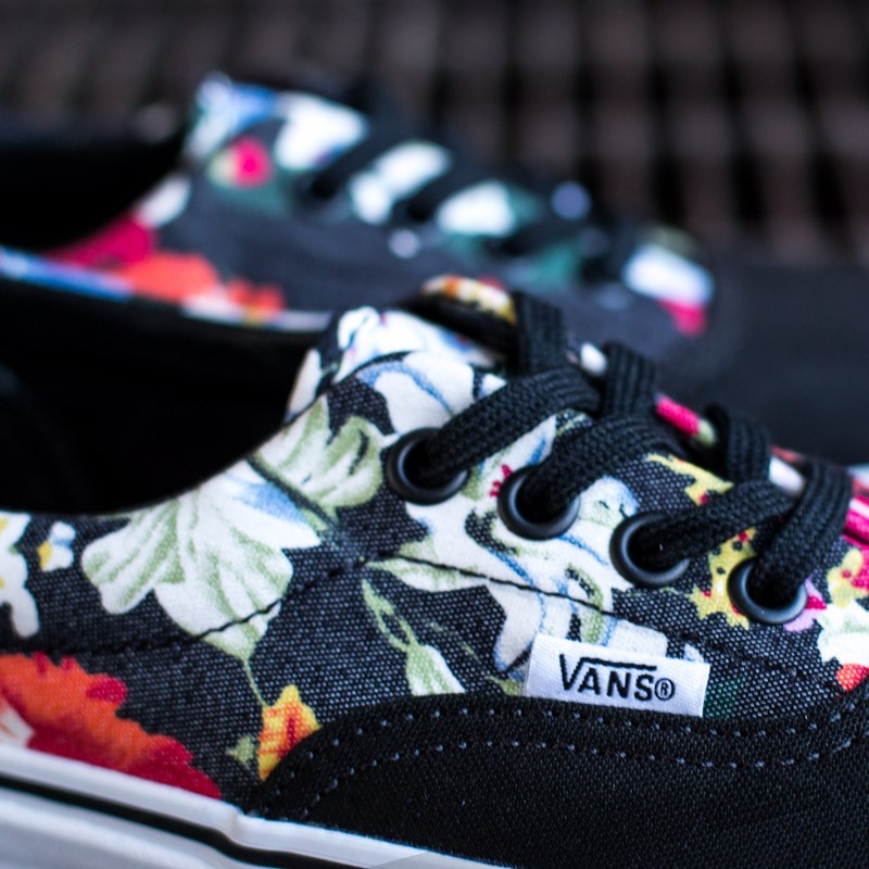 Vans floral online era noir