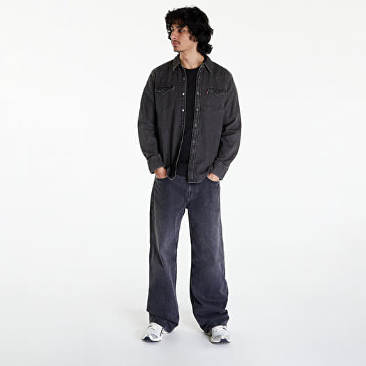 Levi's barstow western shirt black best sale