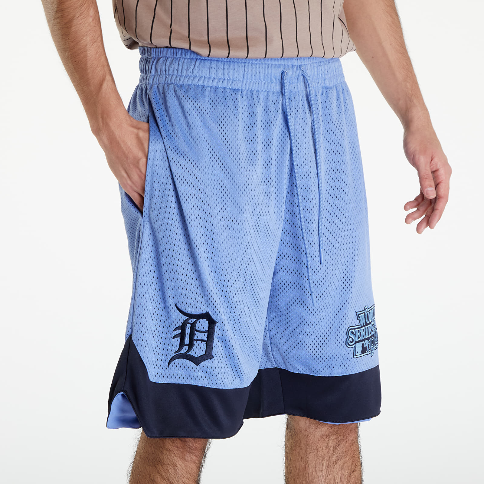 New Era Detroit Tigers MLB World Series Blue Mesh Shorts Copen Blue/ Navy L