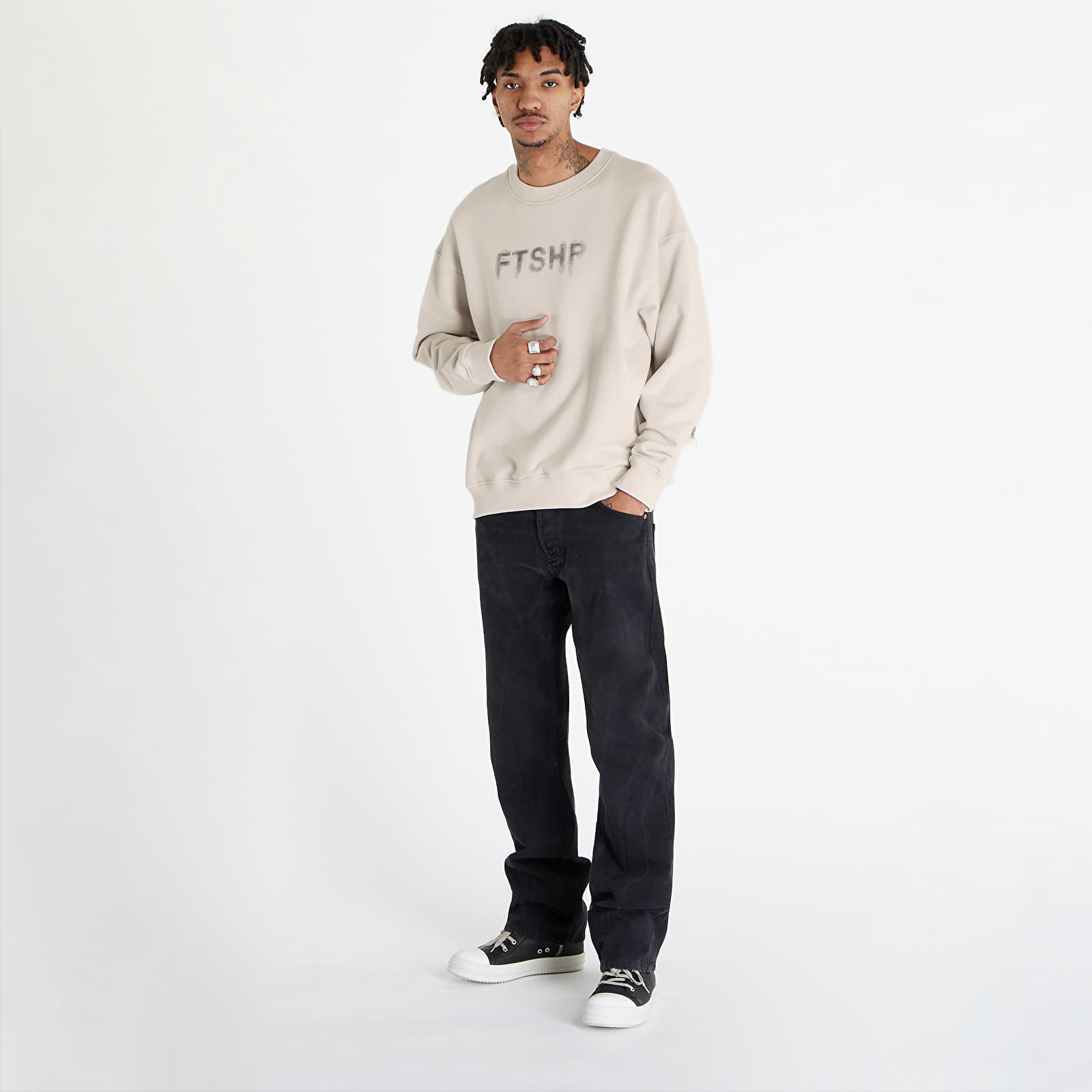 Hoodies and sweatshirts  FTSHP Halftone Crewneck Sweatshirt UNISEX Stone