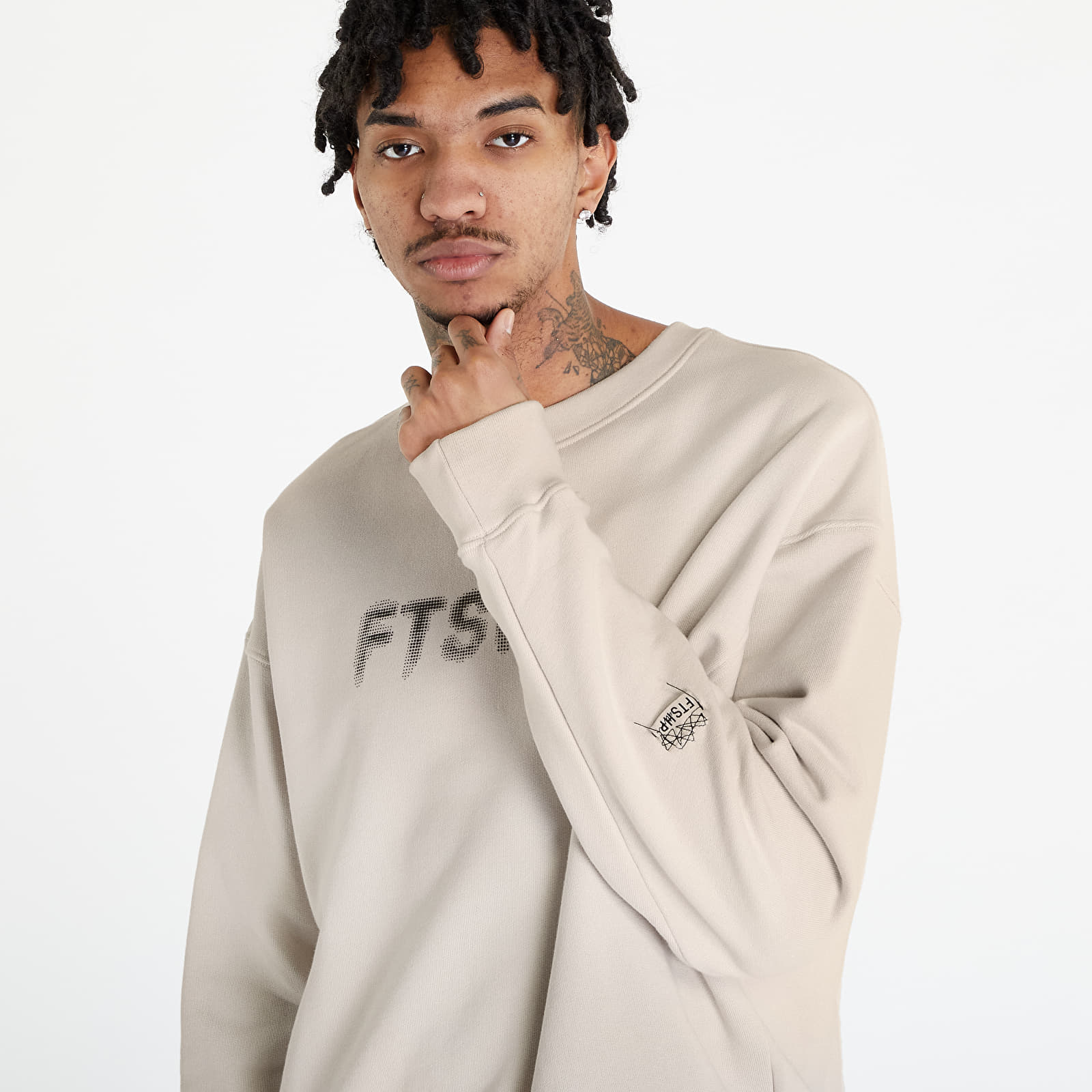 Hoodies and sweatshirts  FTSHP Halftone Crewneck Sweatshirt UNISEX Stone