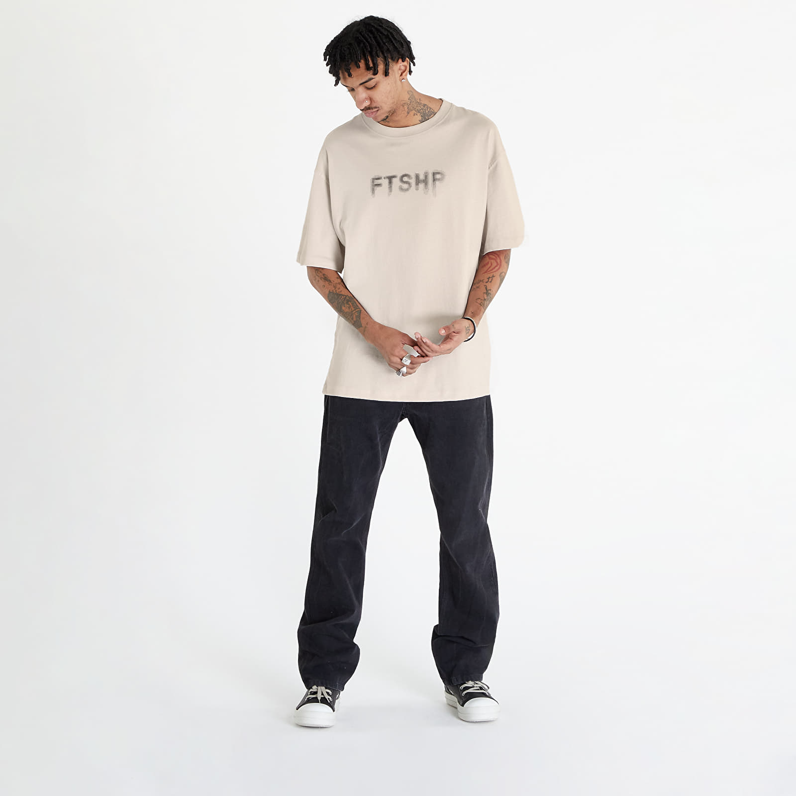Pólók FTSHP Halftone T-Shirt UNISEX Stone