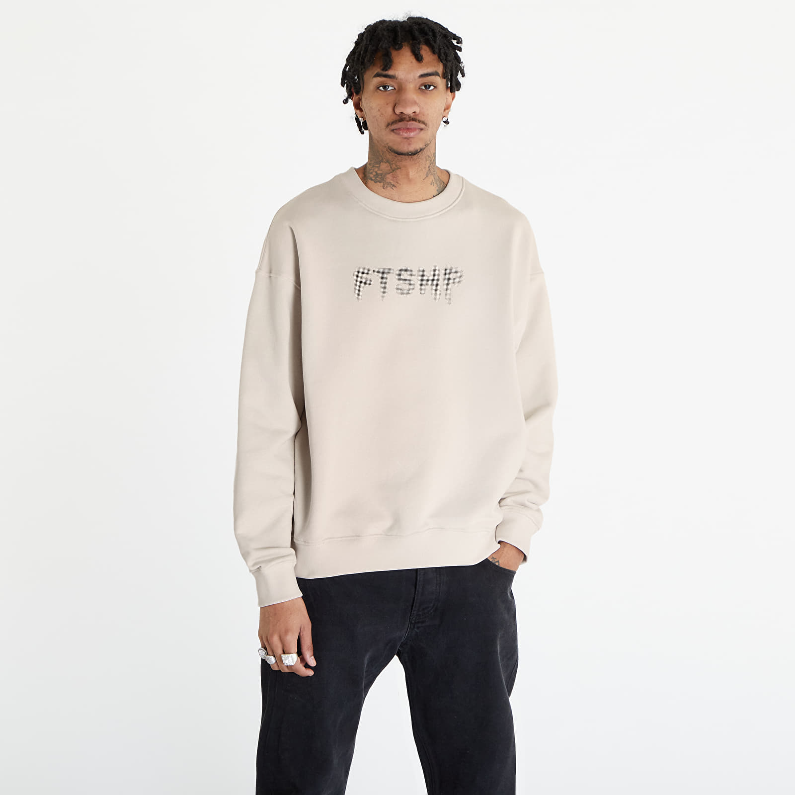 Hoodies and sweatshirts  FTSHP Halftone Crewneck Sweatshirt UNISEX Stone
