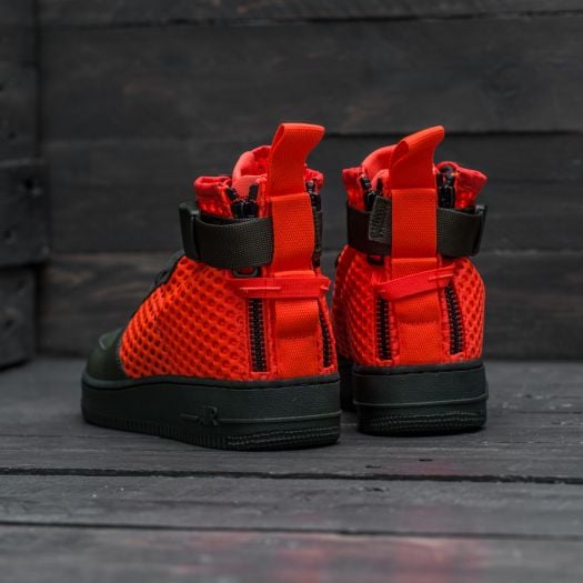 Men s shoes Nike SF Air Force 1 Mid QS Cargo Khaki Total Crimson Footshop
