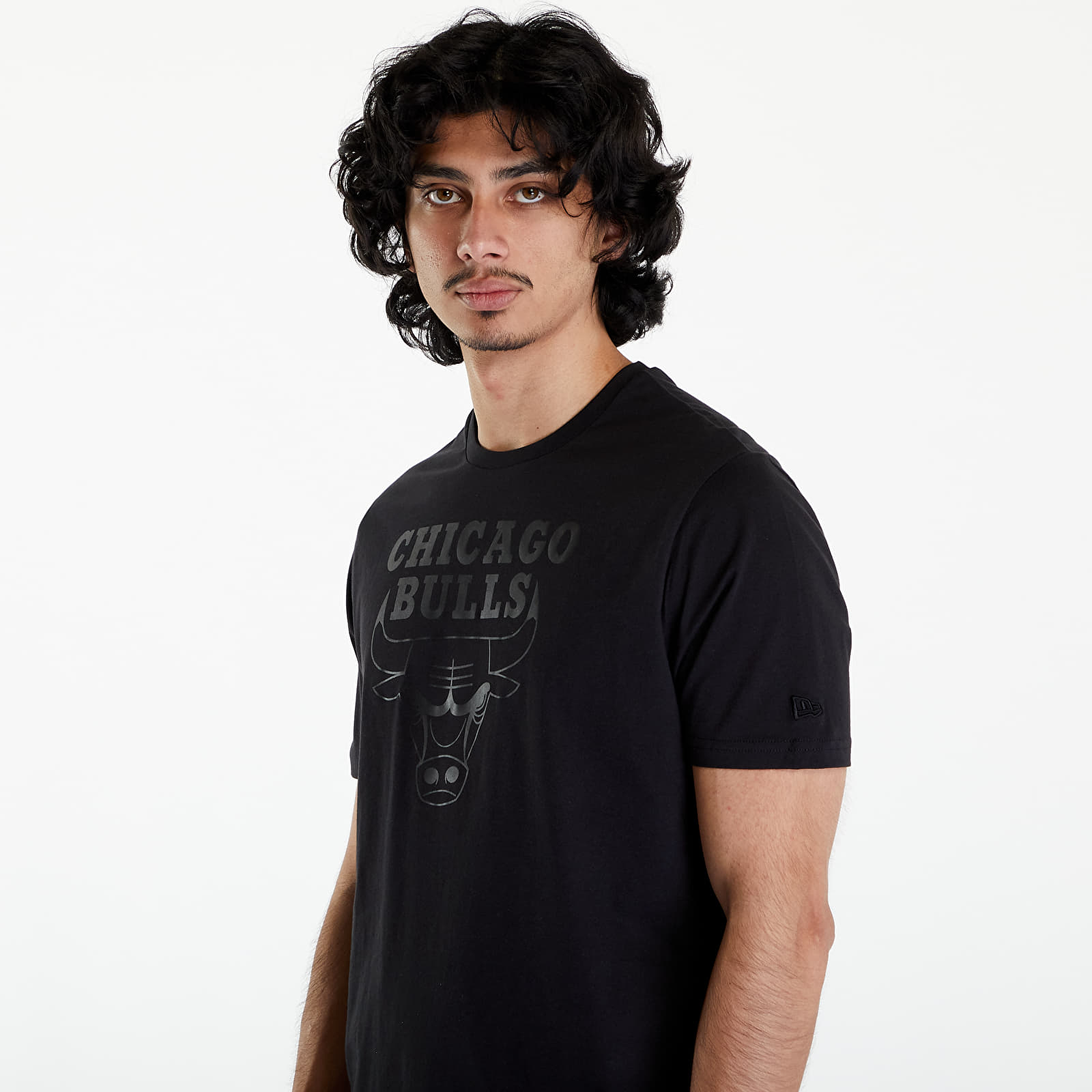 T-shirts New Era NOS NBA Regular Tee Chicago Bulls UNISEX Black/ Black