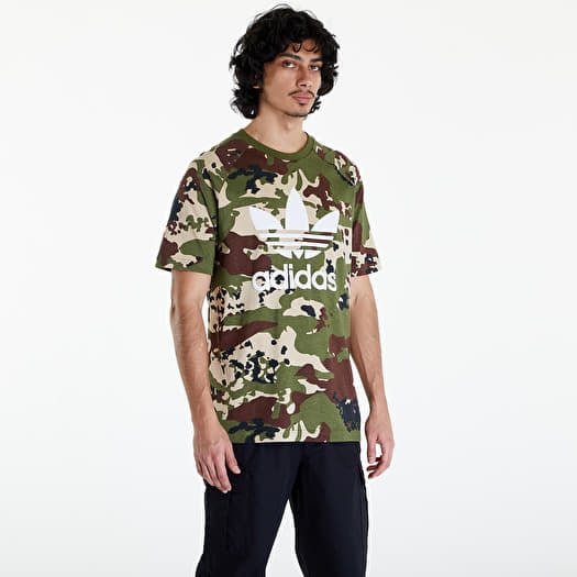Camo trefoil crew sweatshirt clearance