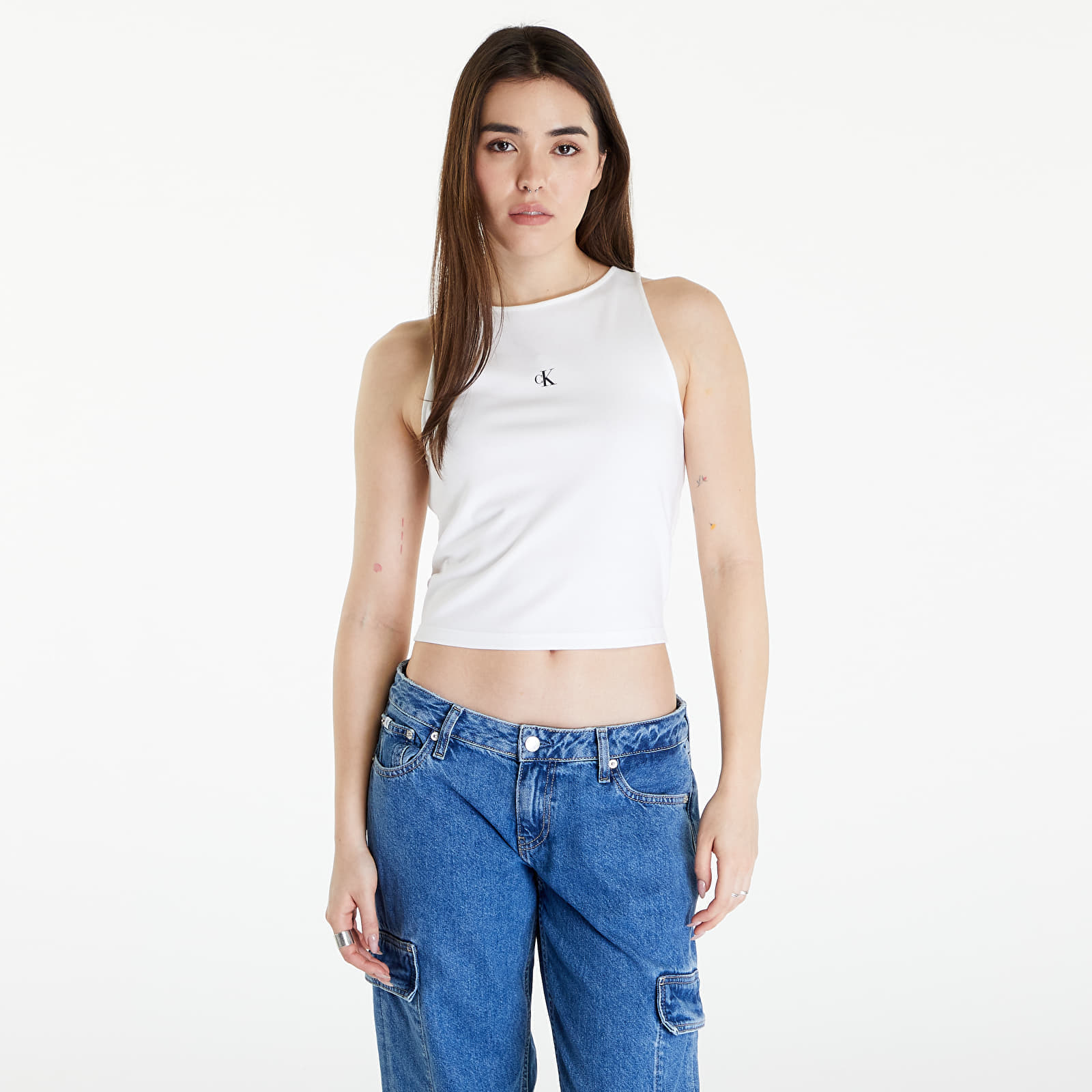 Calvin Klein - jeans archival milano top bright white