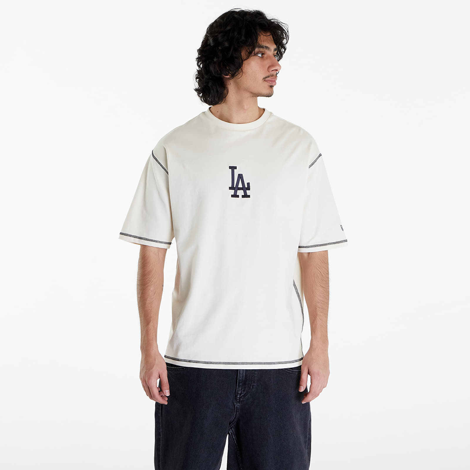 Тениски New Era LA Dodgers MLB World Series Oversized T-Shirt UNISEX Off White/ Navy