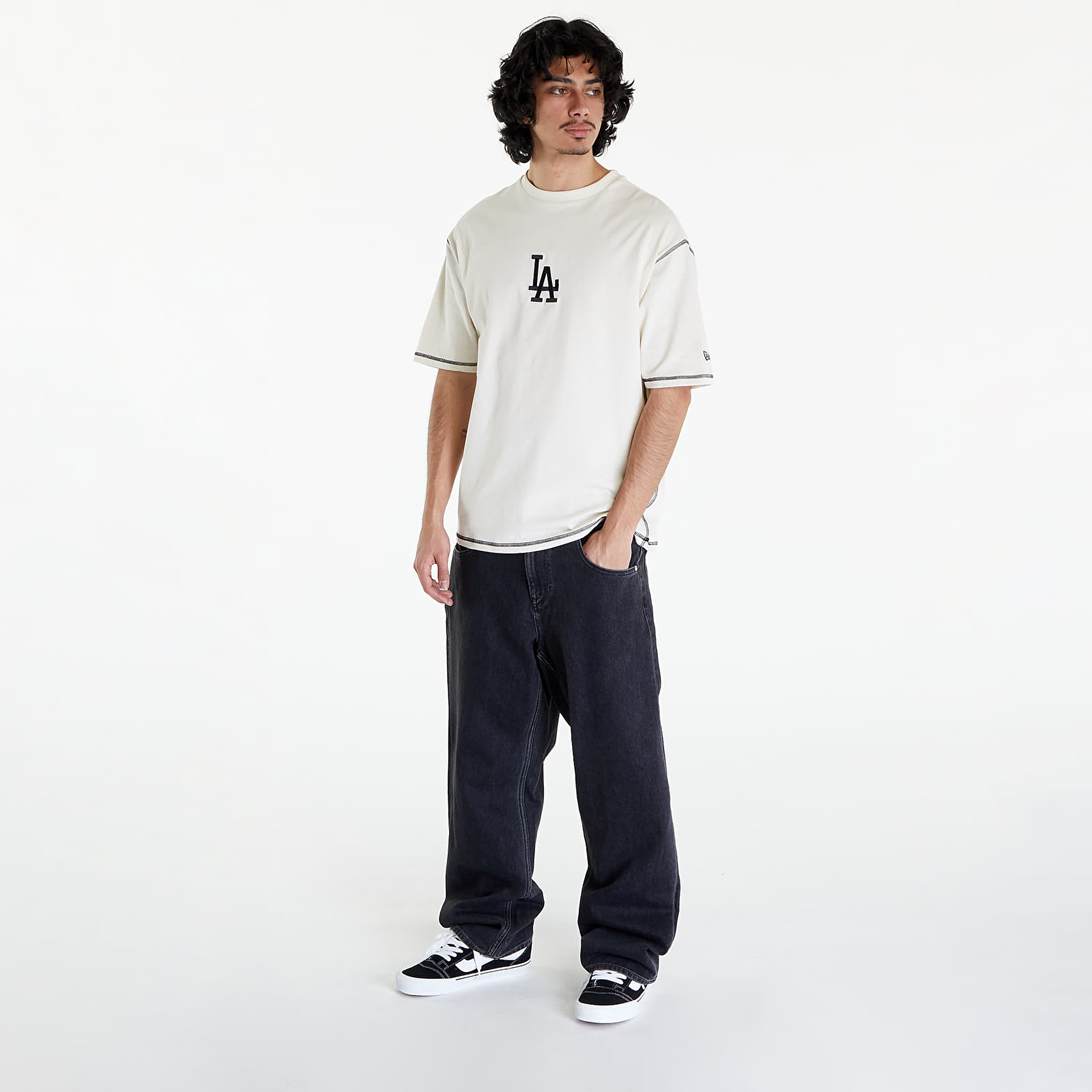 T-shirts New Era LA Dodgers MLB World Series Oversized T-Shirt UNISEX Off White/ Navy