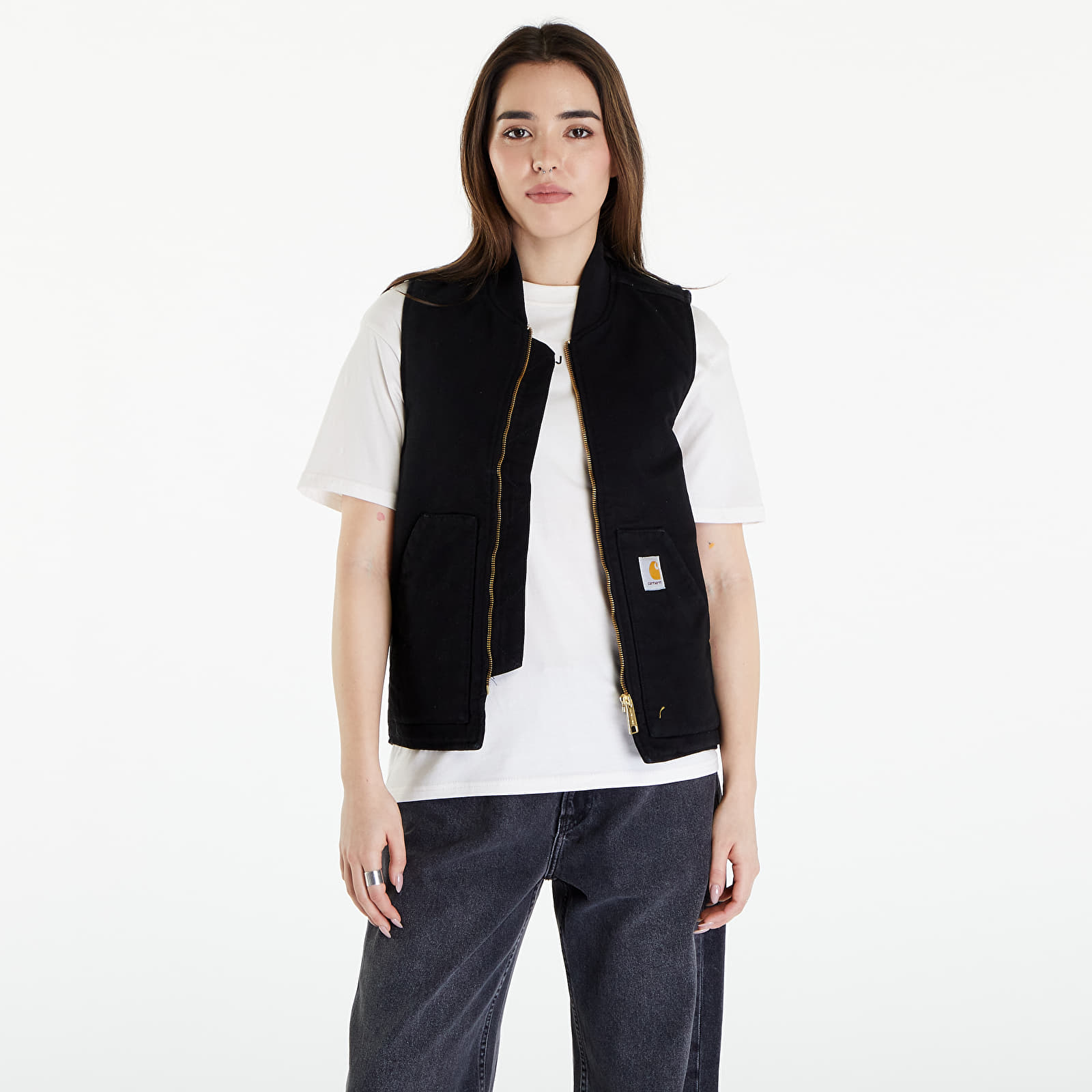 Vests Carhartt WIP Classic Vest UNISEX Black Rinsed
