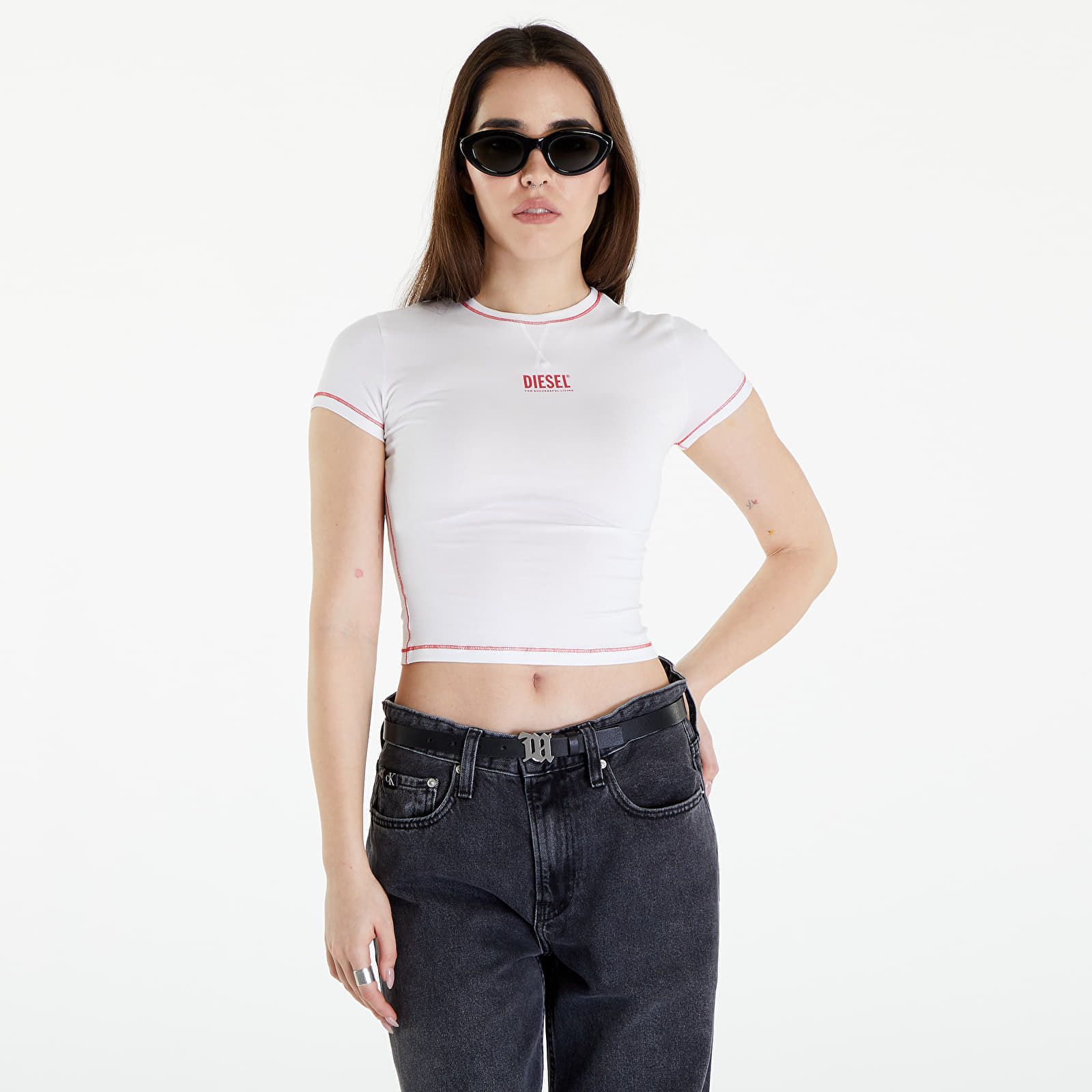 Тениски Diesel Uftee-Maddie T-Shirt White