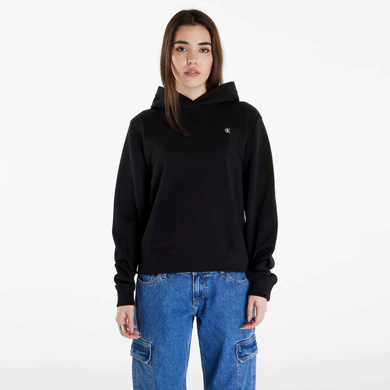 Calvin Klein - jeans embro badge regular hoodie black