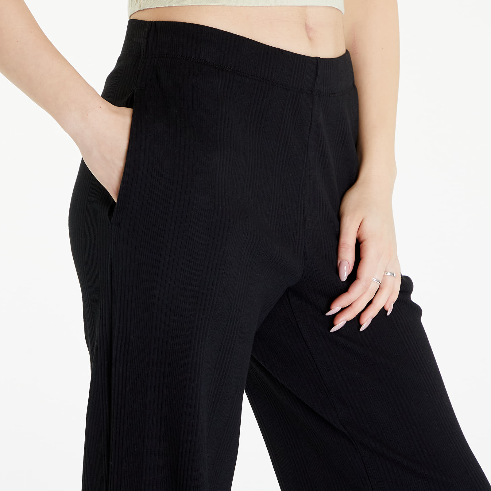 Treninguri Calvin Klein Jeans Variegated Rib Woven Pants Black
