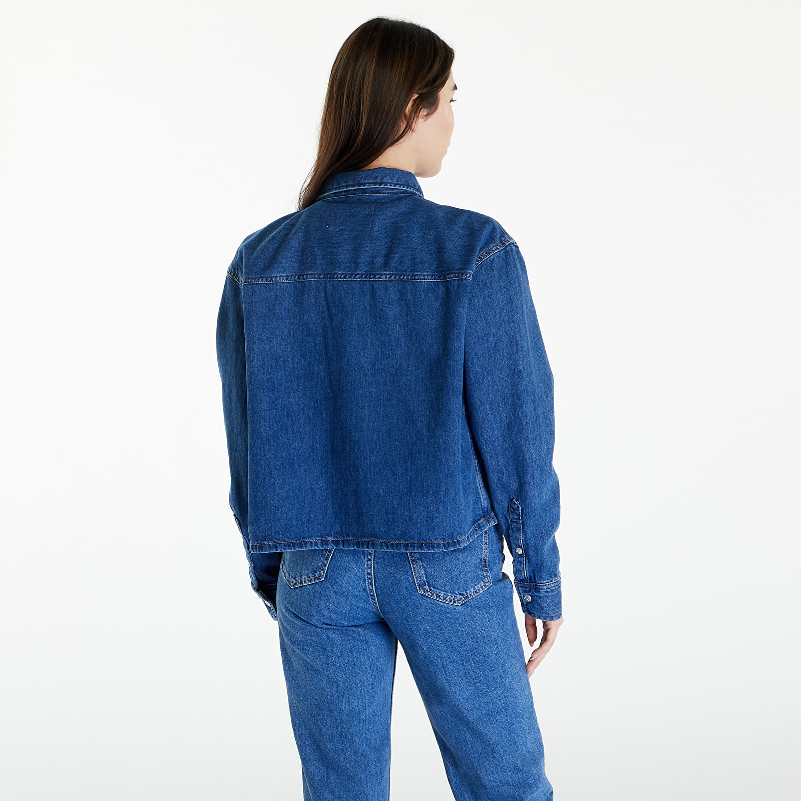 Koszule Calvin Klein Jeans Cropped Dad Denim Shirt Denim Medium