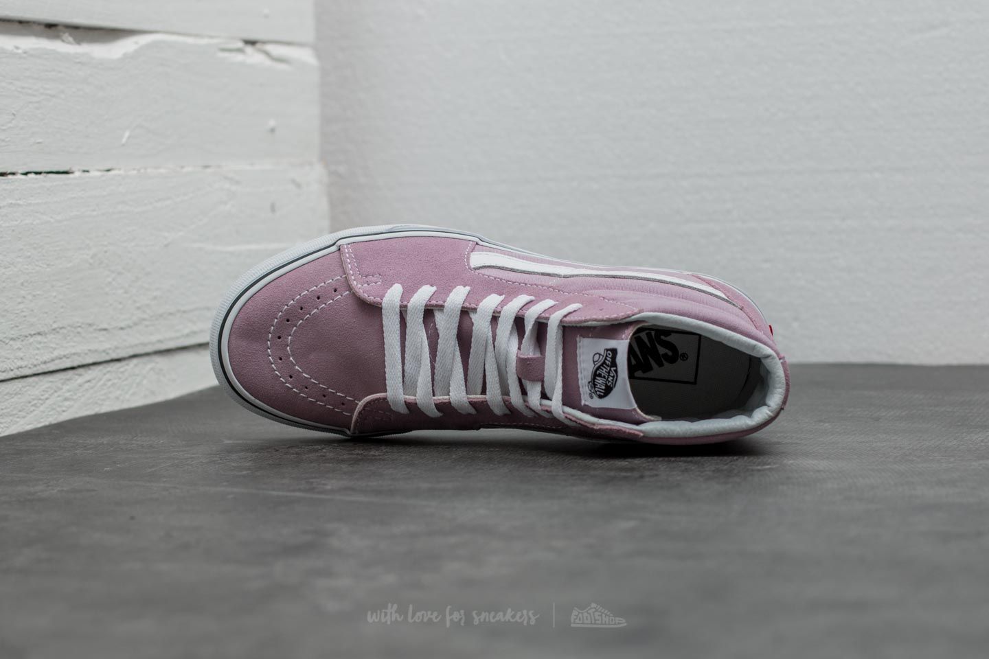 Women s shoes Vans Sk8 Hi Sea Fog True White Footshop