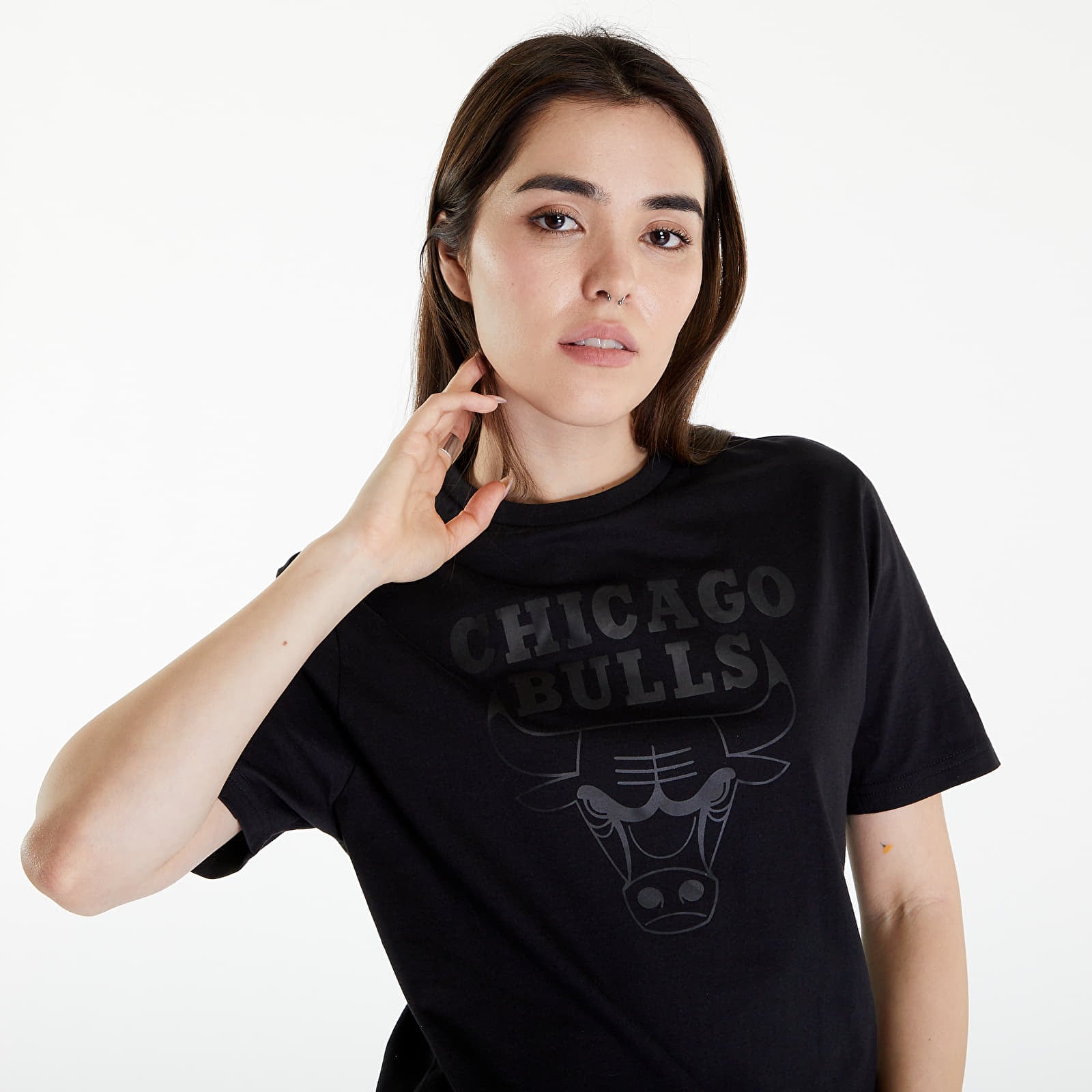 T-shirts New Era NOS NBA Regular Tee Chicago Bulls UNISEX Black/ Black